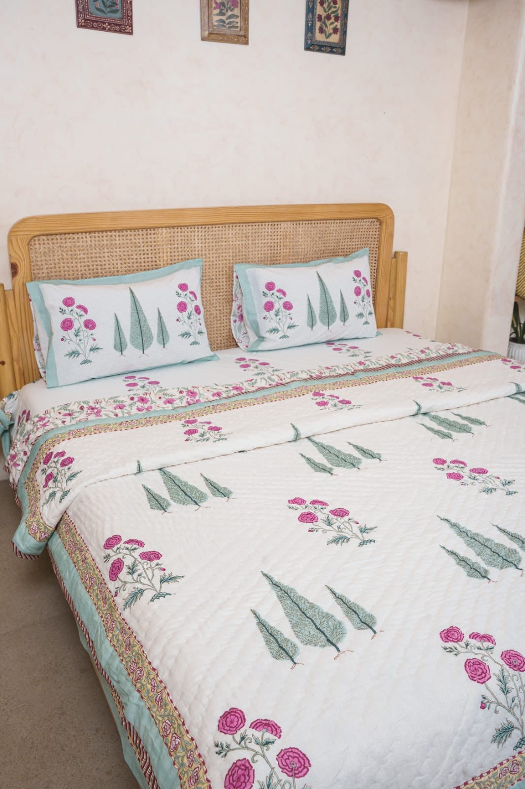 GARDEN DRIFT HANDBLOCK PRINTED BEDDING