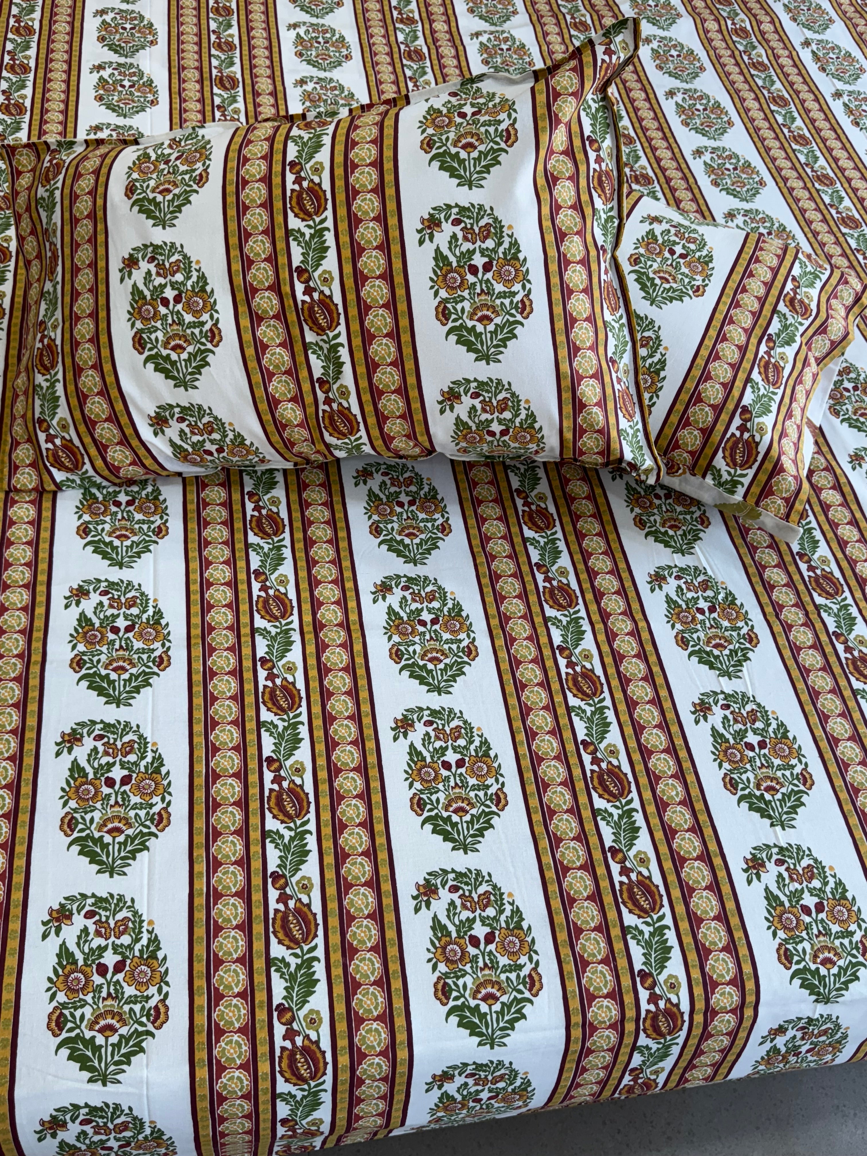 RIWAYAAT BEDSHEET WITH TWO REVERSIBLE PILLOW COVERS