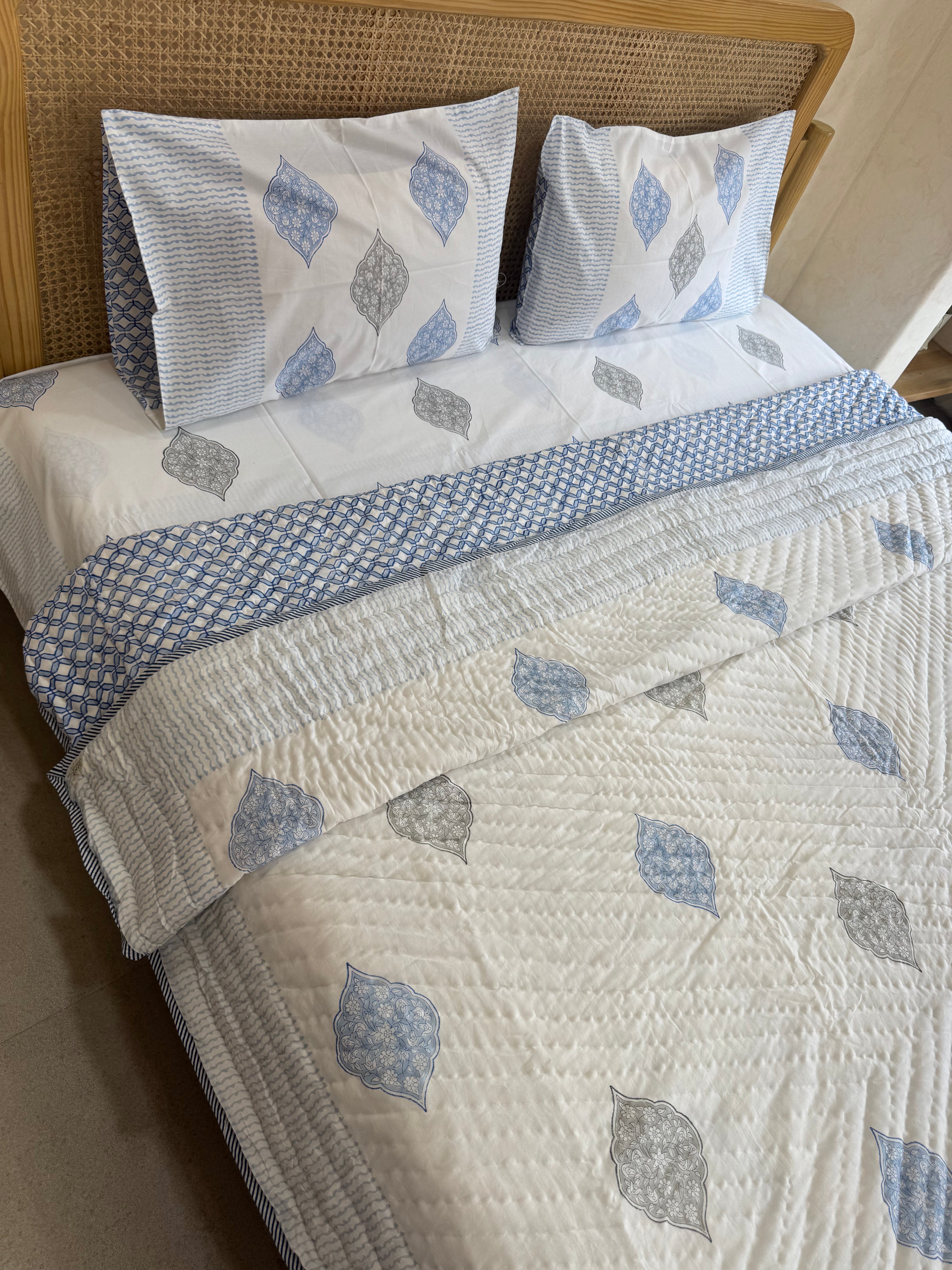 BIANCA HANDBLOCK PRINTED BEDDING