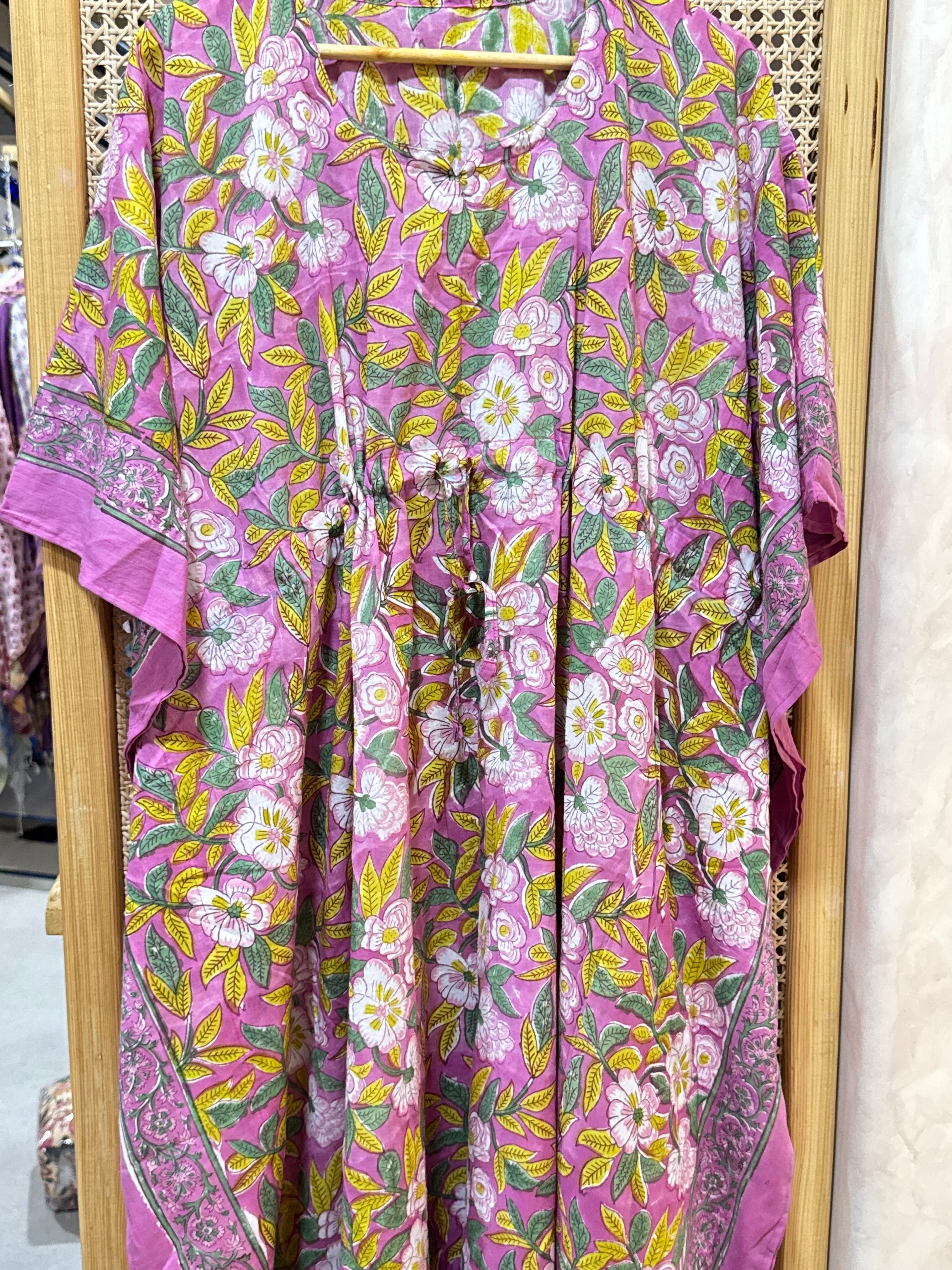 HANDBLOCK PRINTED LONG KAFTAN