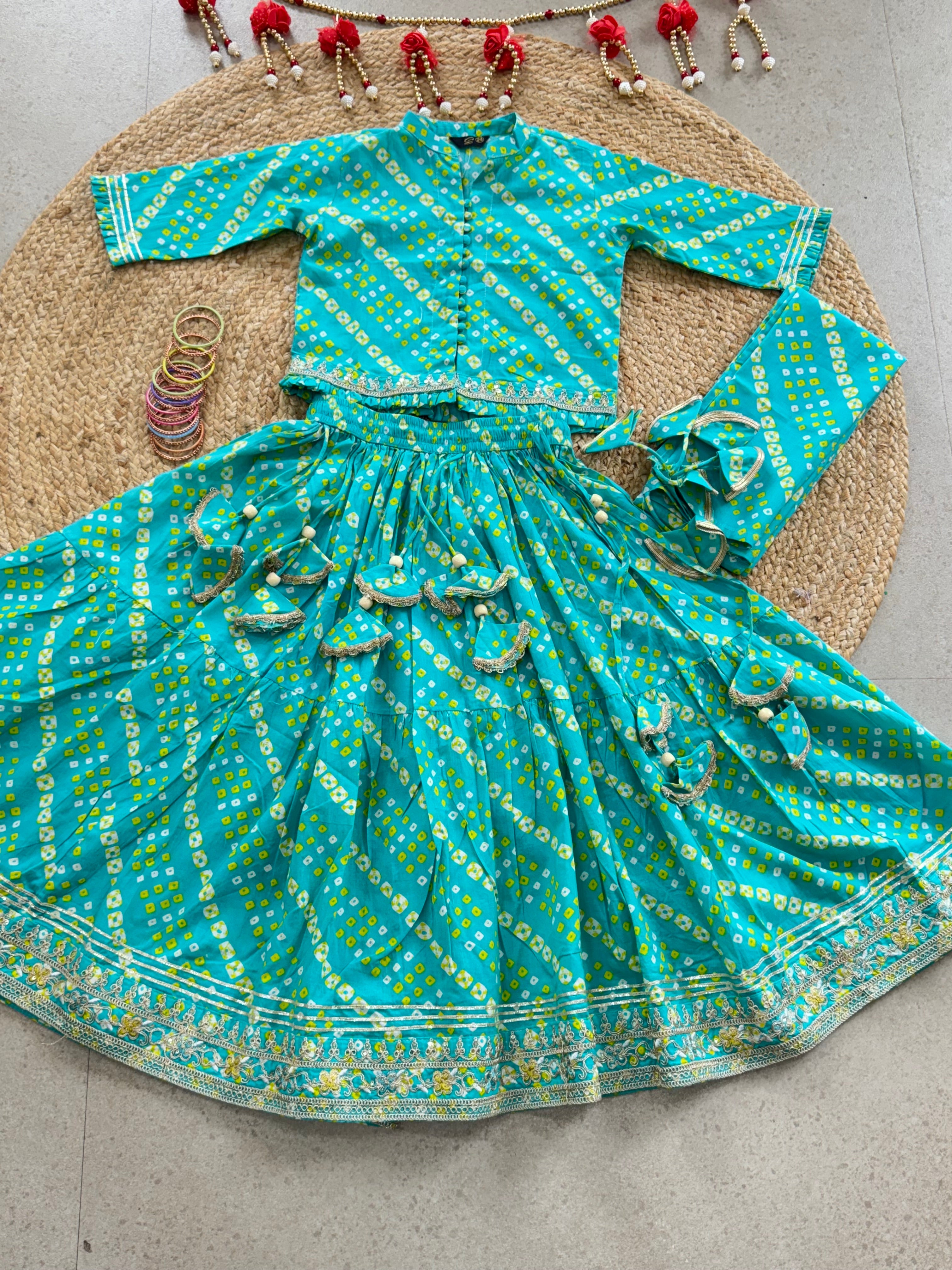 LEHENGA CHOLI DUPATTA SET ( 5 to 11 years)