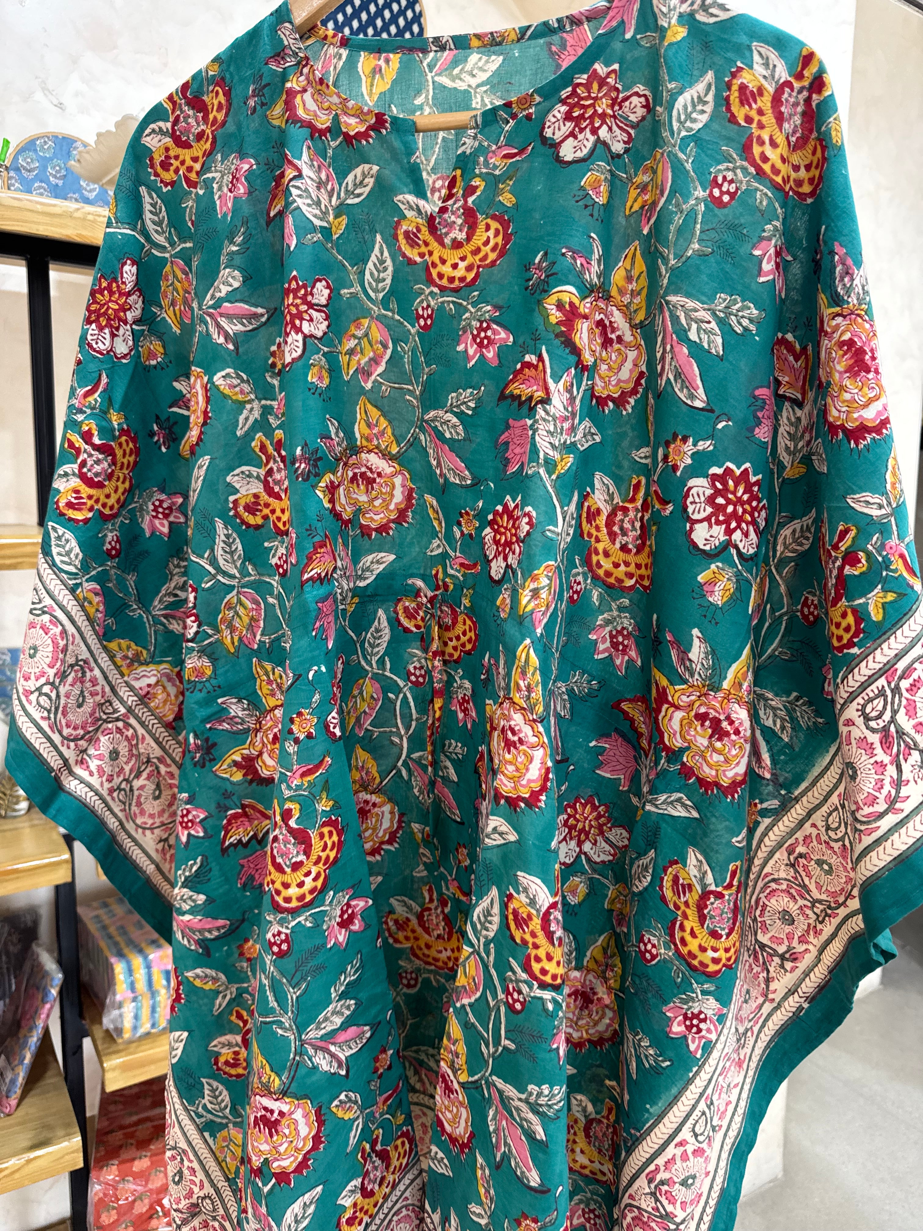 HANDBLOCK PRINTED SHORT KAFTAN