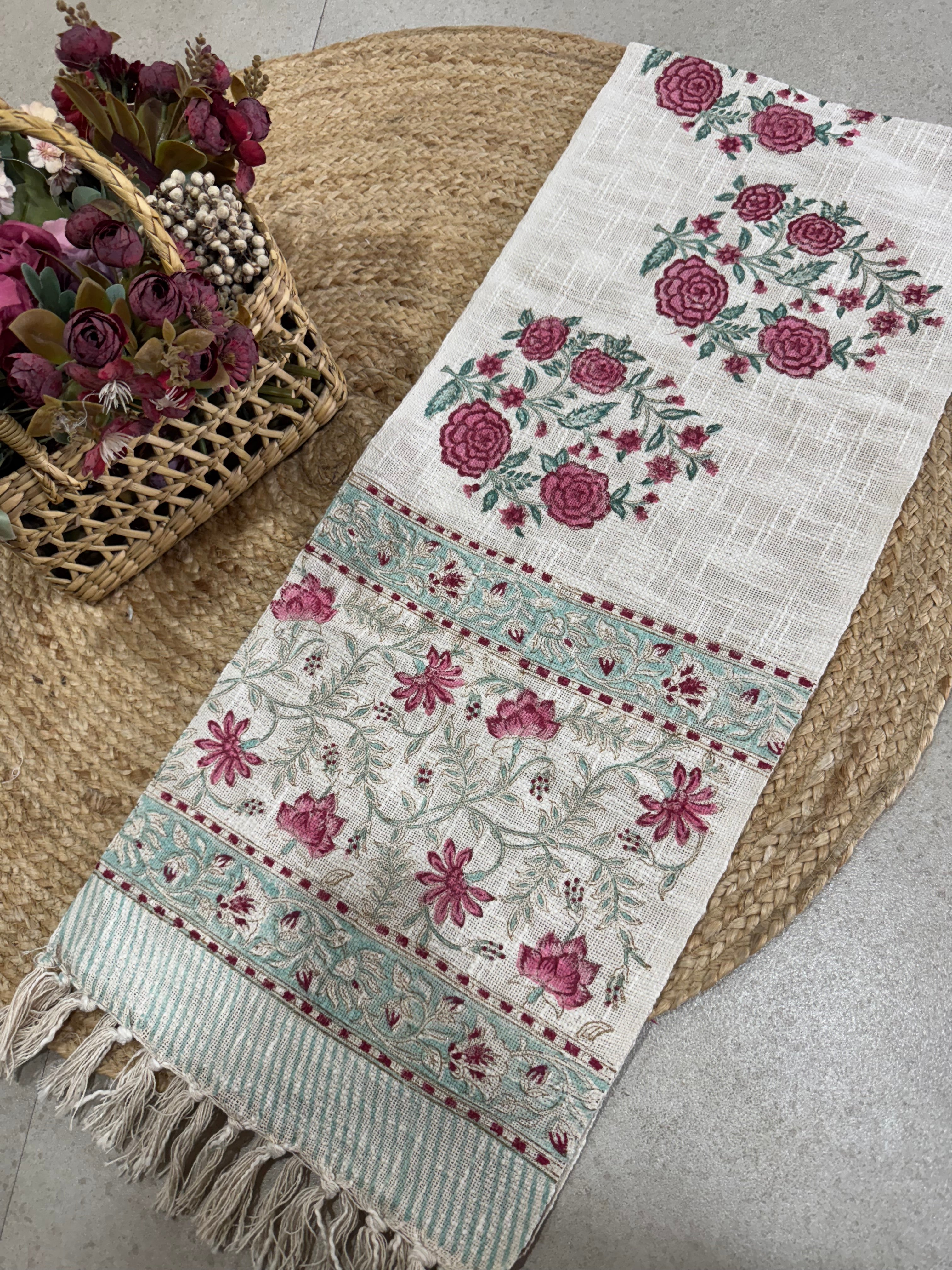 HAND BLOCK PRINTED TABLE RUNNER