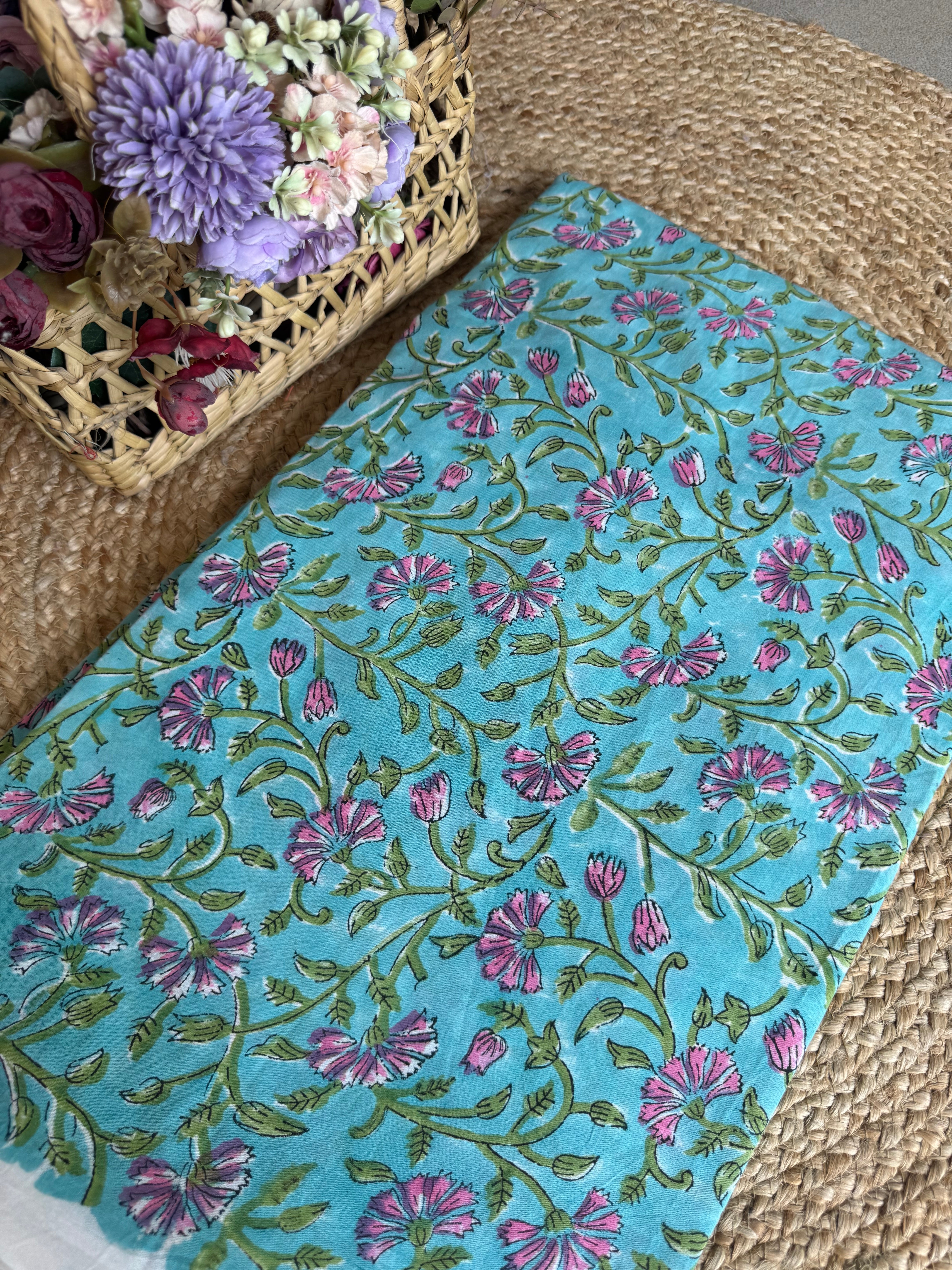 HAND BLOCK PRINTED COTTON FABRIC