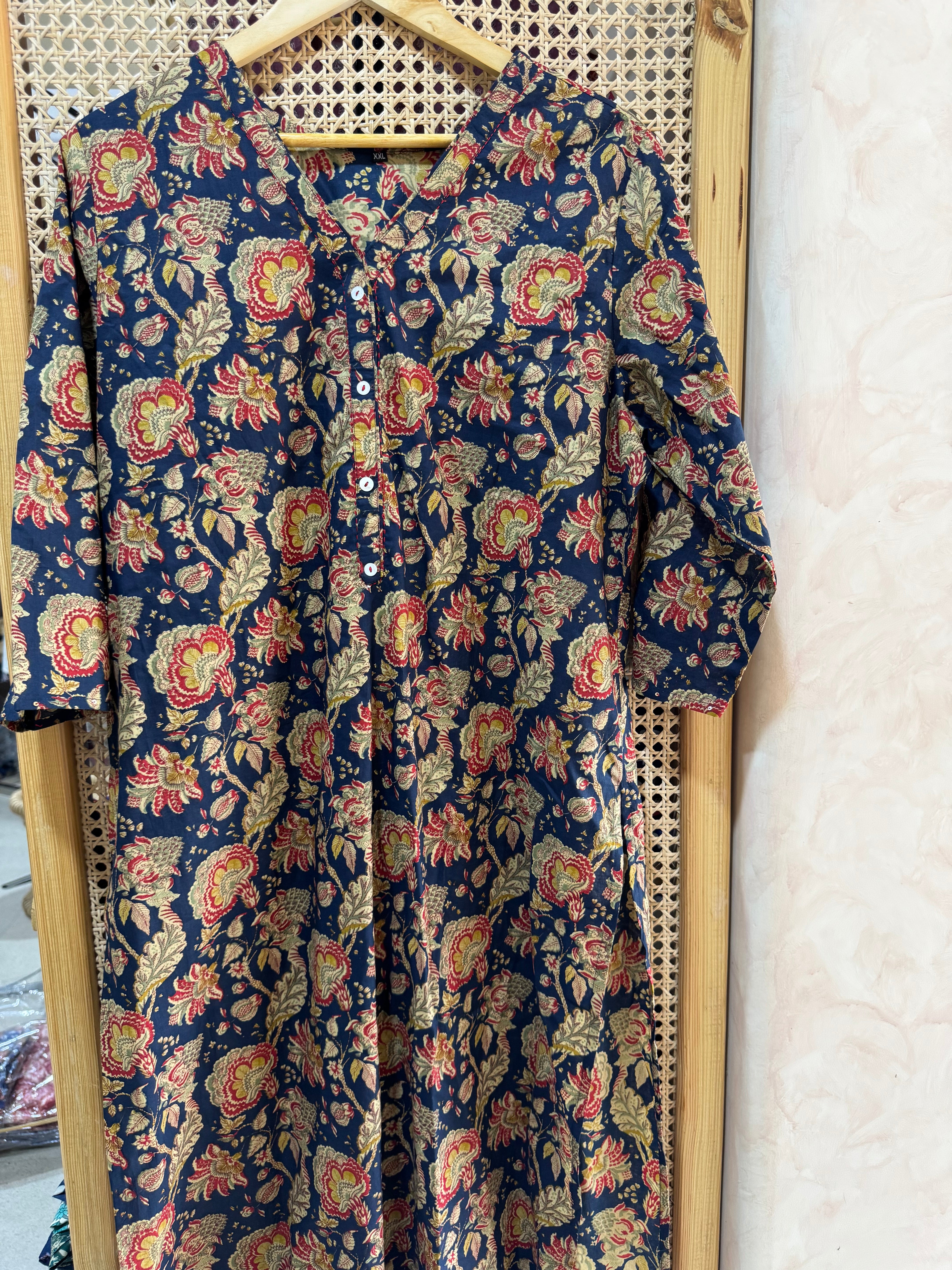 PURE COTTON STRAIGHT KURTA