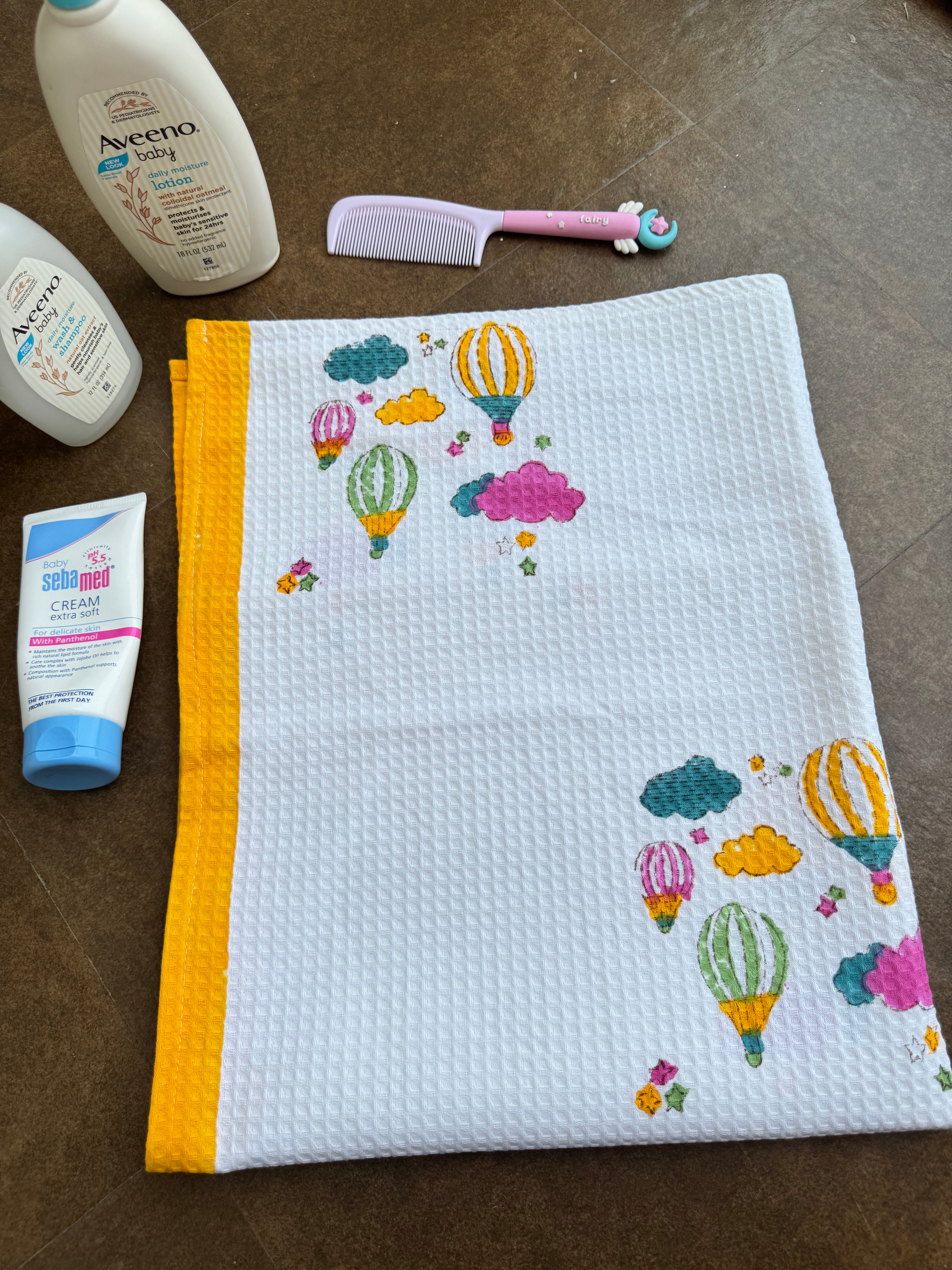 HAND BLOCK PRINTED KIDS BATH TOWEL