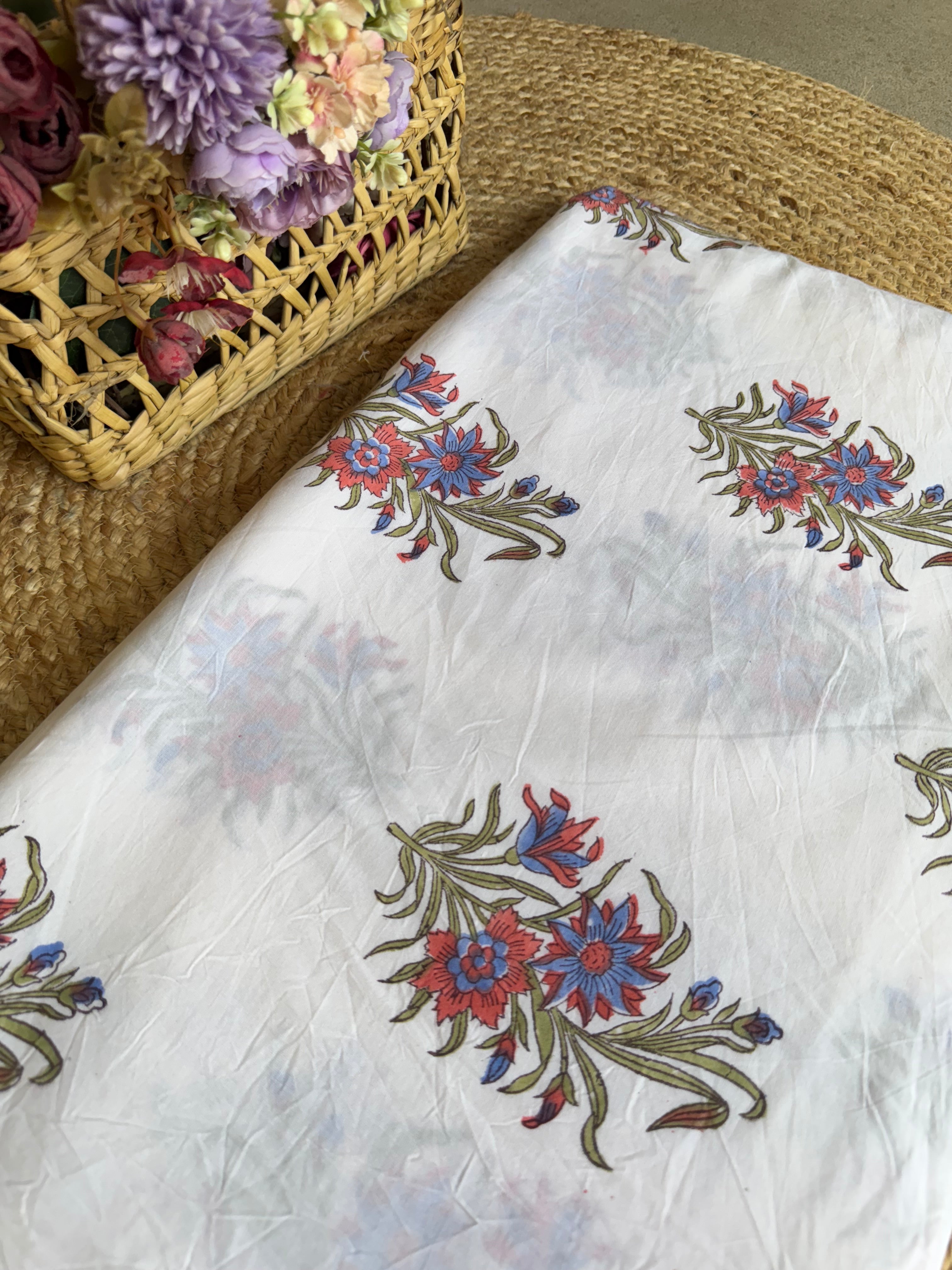 HAND BLOCK PRINTED COTTON FABRIC