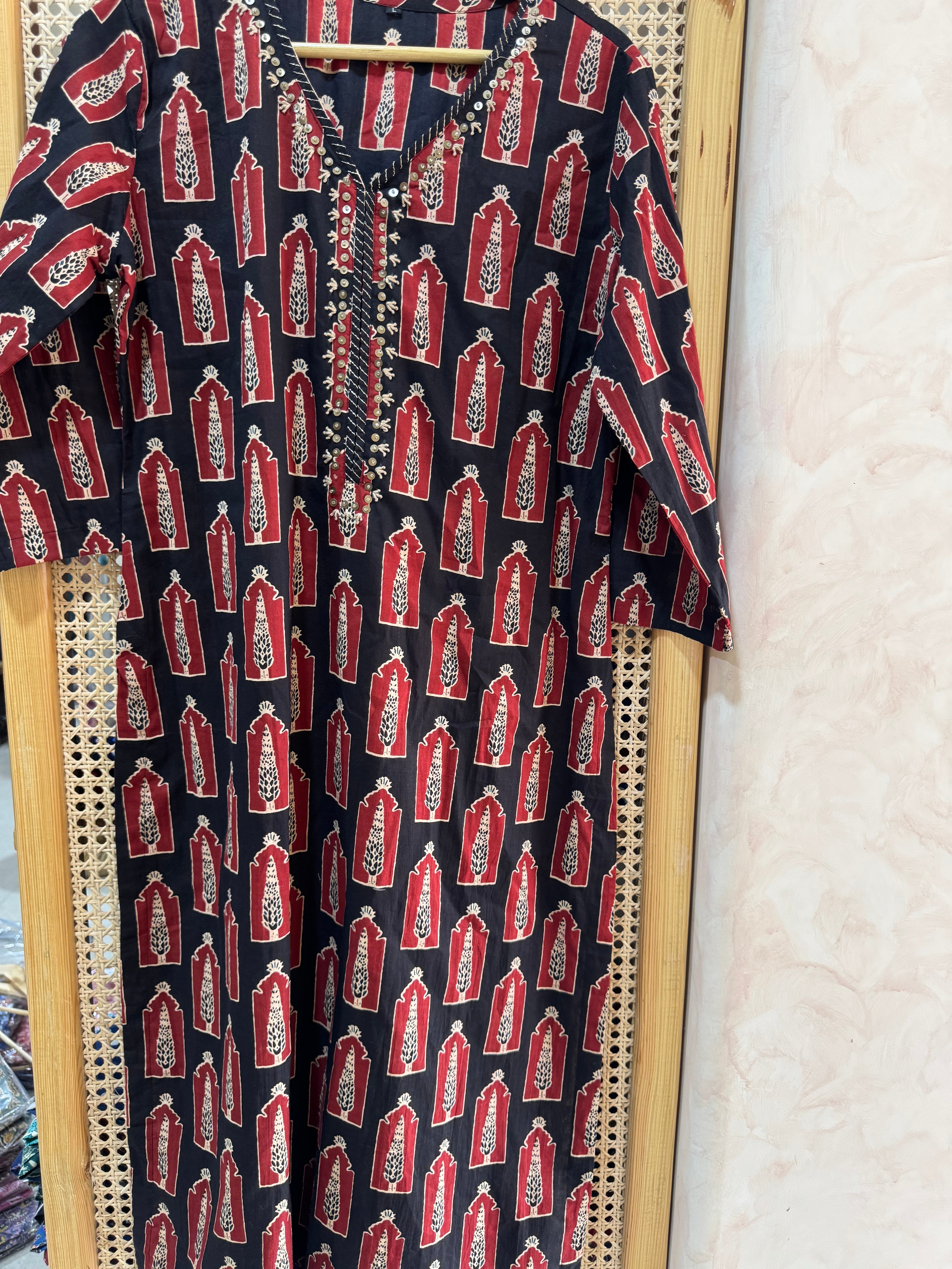 PURE COTTON STRAIGHT KURTA