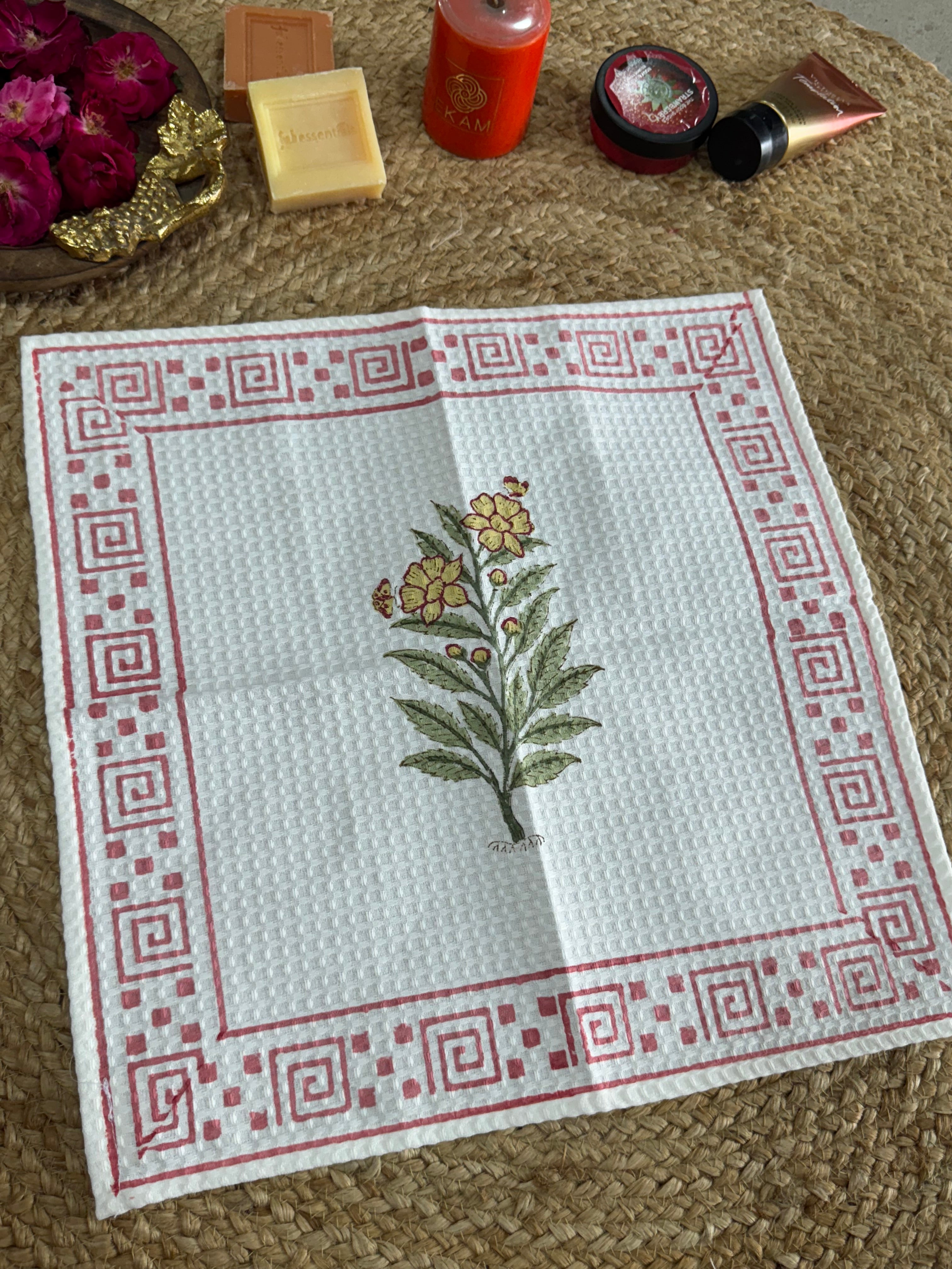 HANDBLOCK PRINTED BODY / HAND TOWEL / NAPKIN