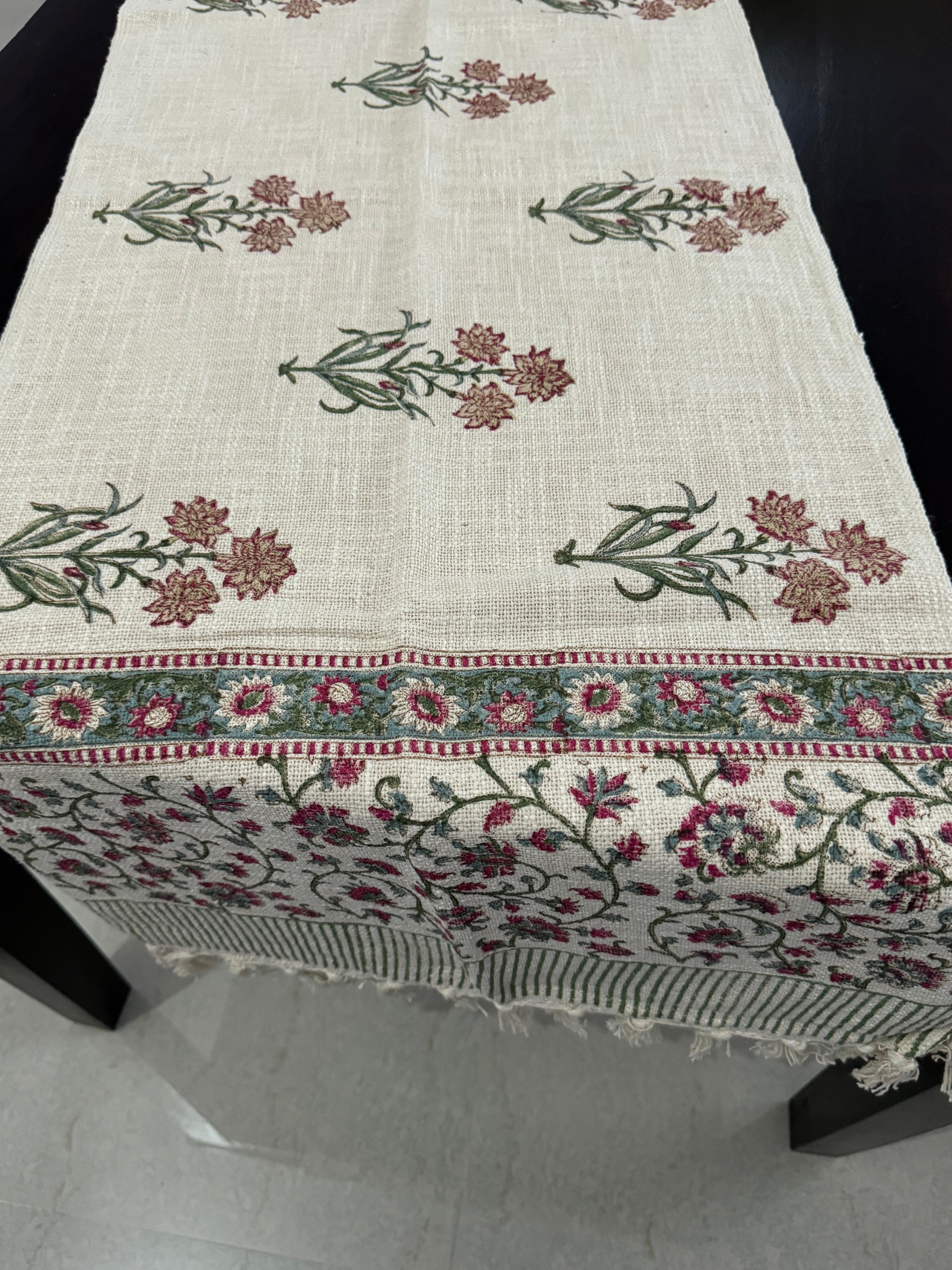 HAND BLOCK PRINTED TABLE RUNNER