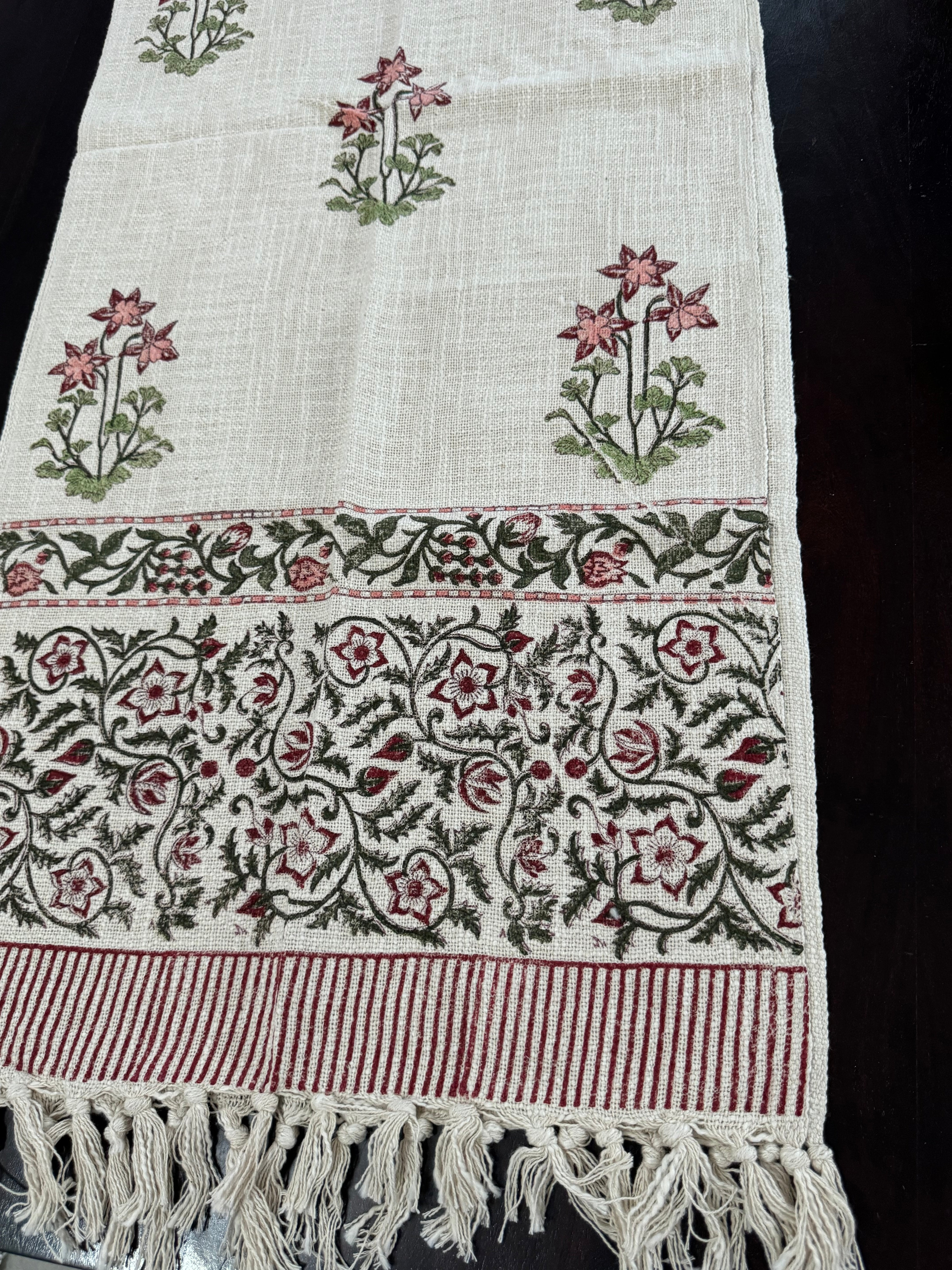 HAND BLOCK PRINTED TABLE RUNNER