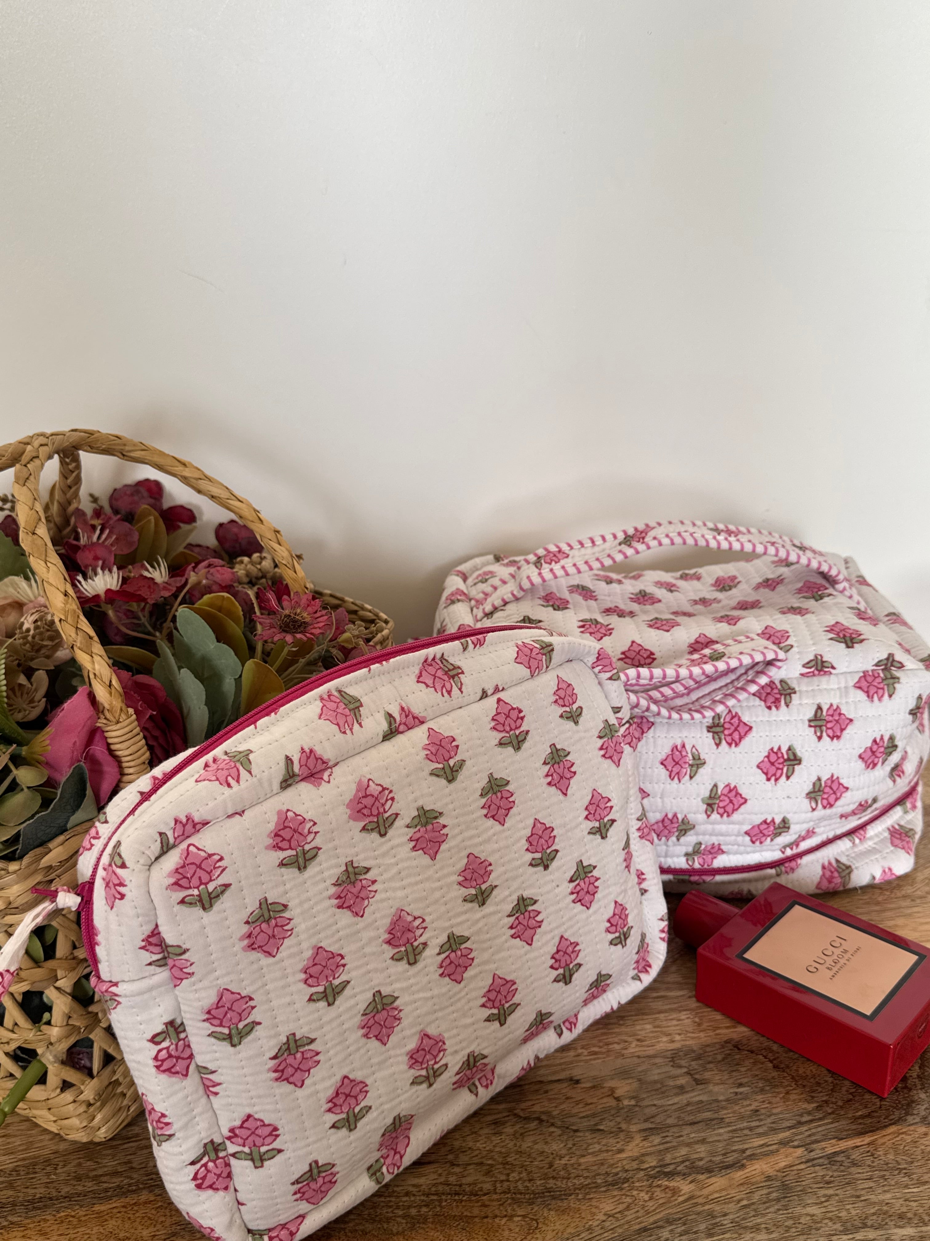 VANITY BAG & TRAVEL POUCH COMBO SET