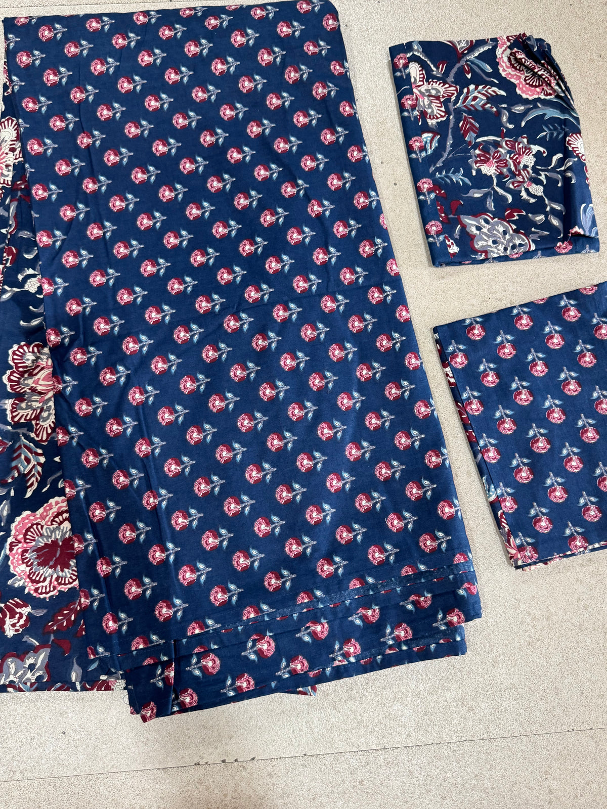 KANAK BEDSHEET WITH TWO PILLOW CASES - 108 by 108 inches