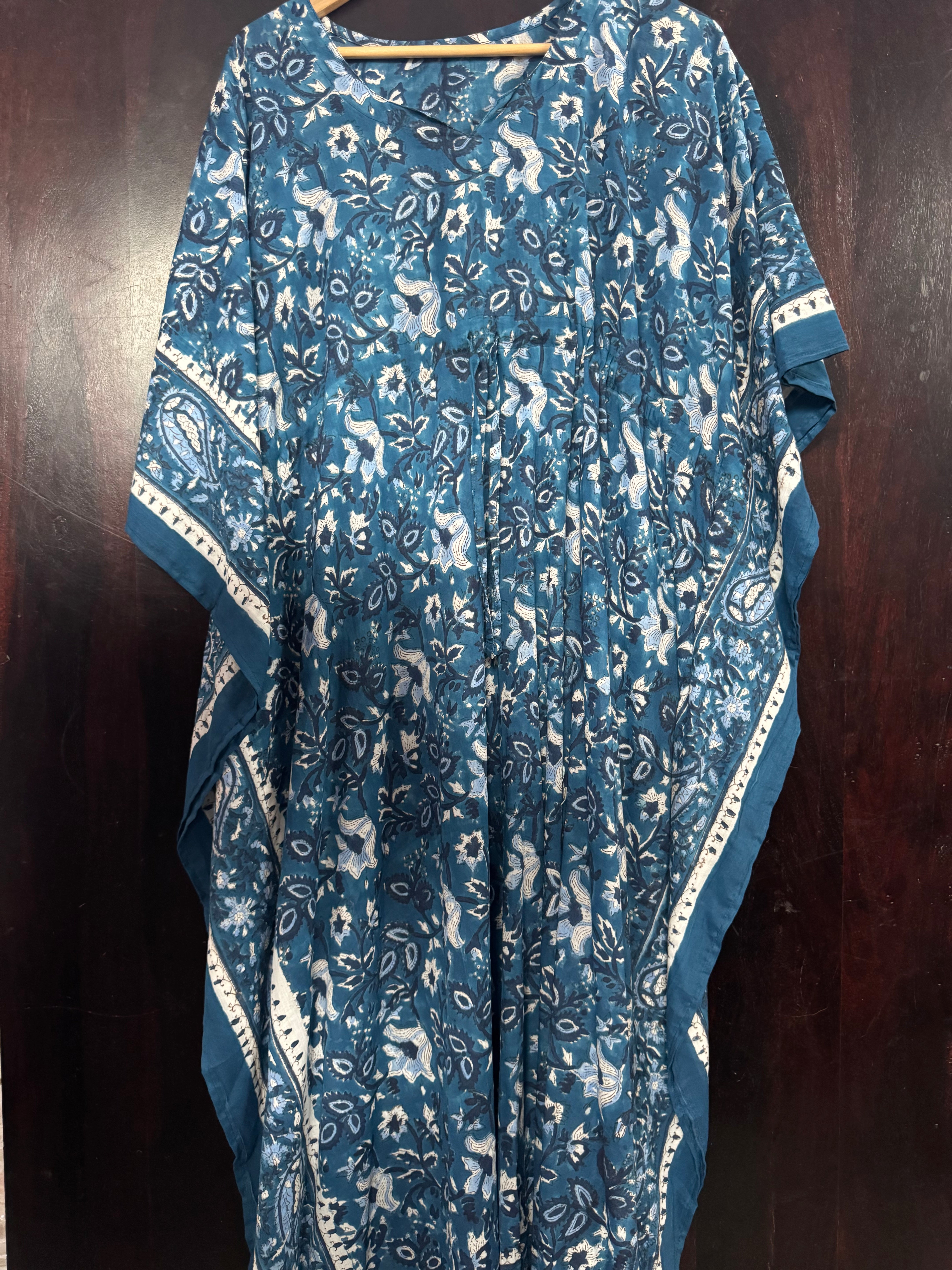 HANDBLOCK PRINTED LONG KAFTAN