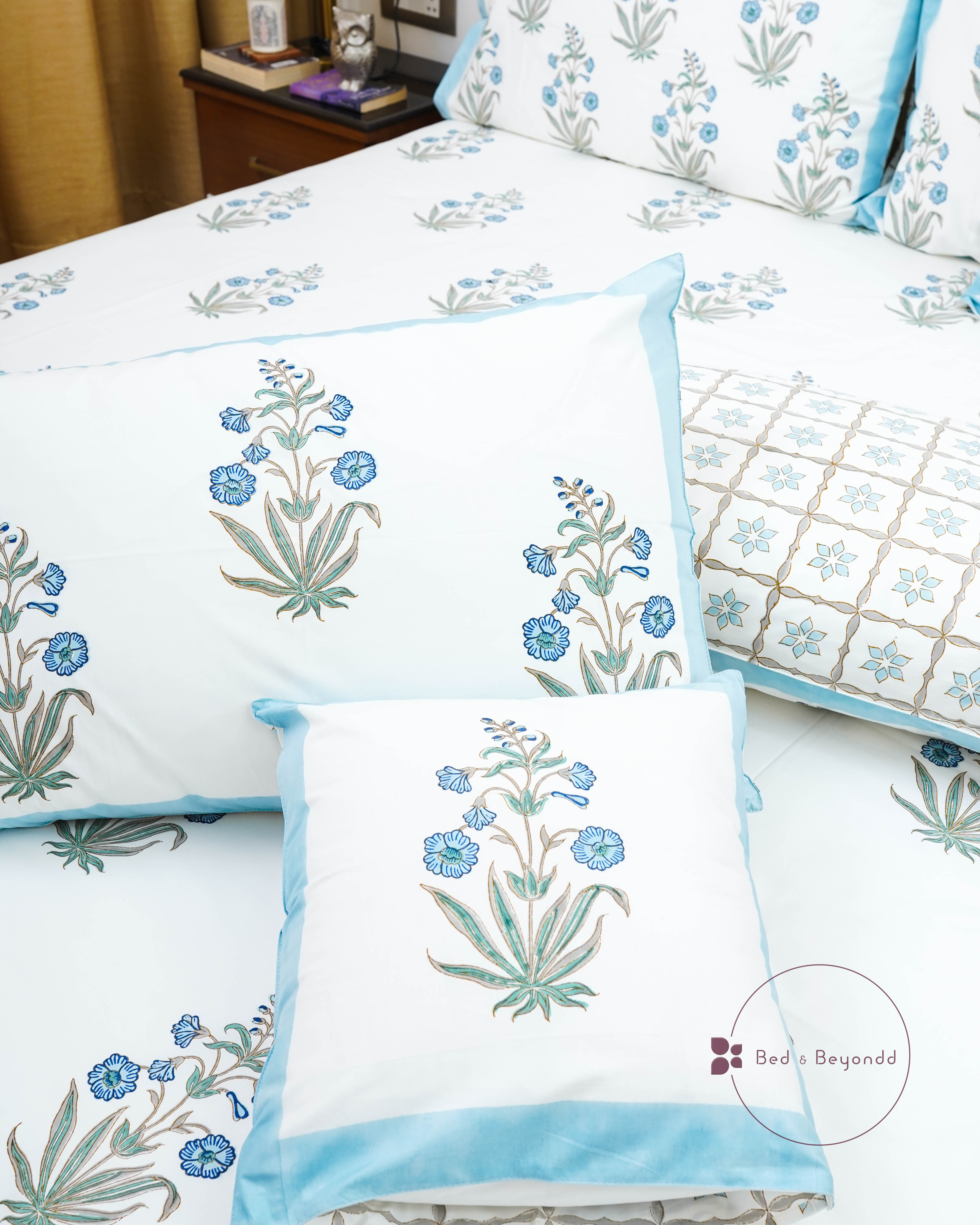 NILAYA HAND BLOCK PRINTED PILLOWS/CUSHIONS