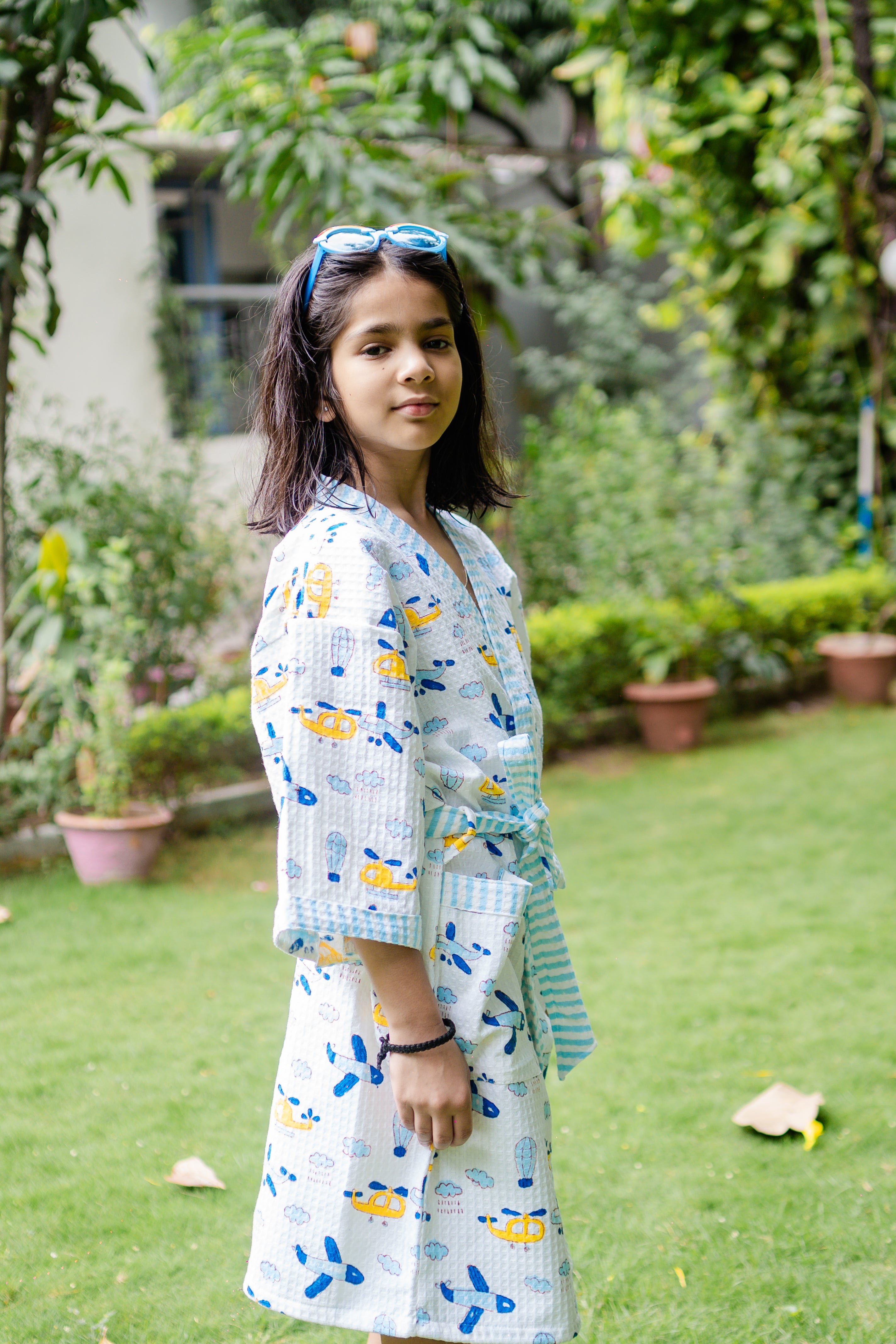BLOCK PRINTED KIDS BATHROBES