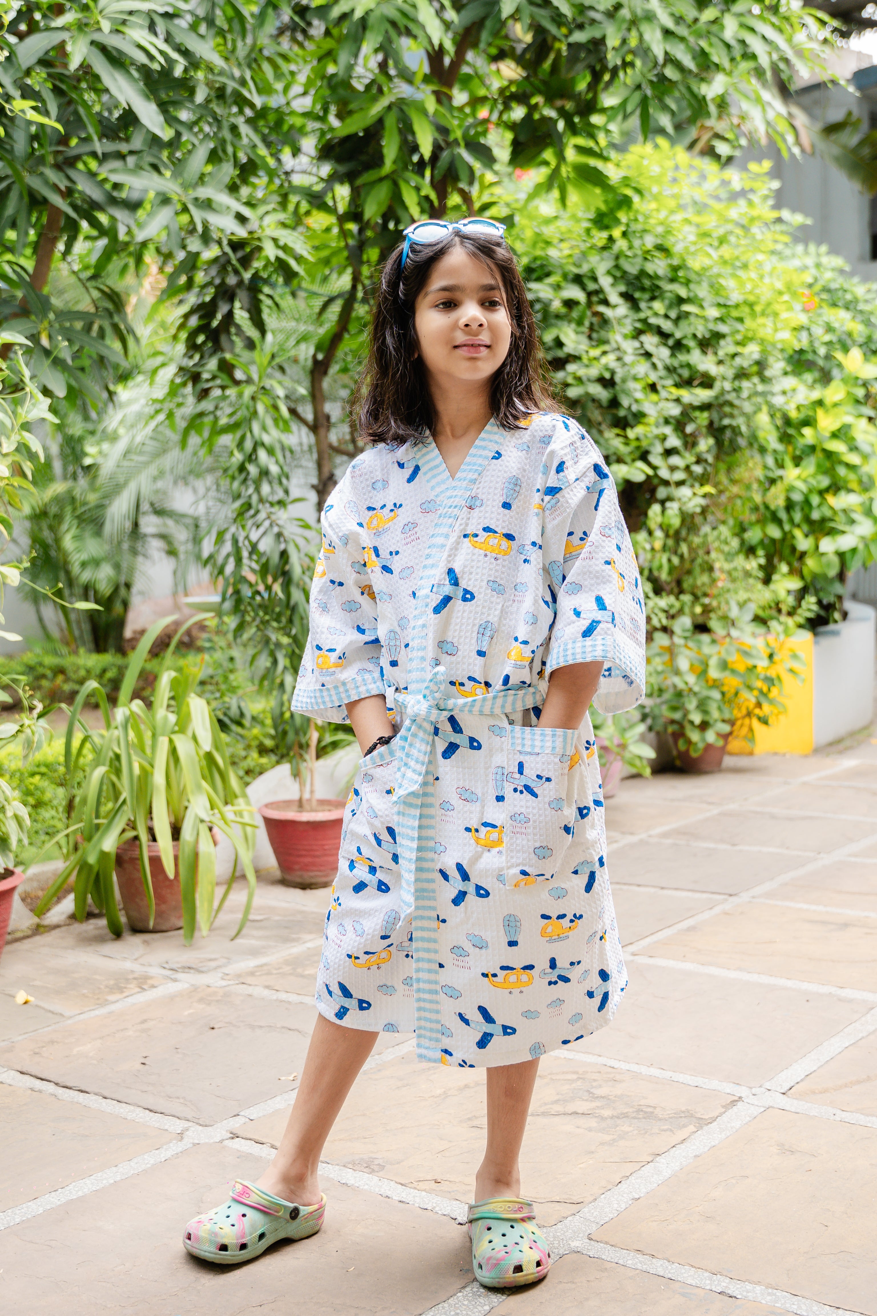BLOCK PRINTED KIDS BATHROBES