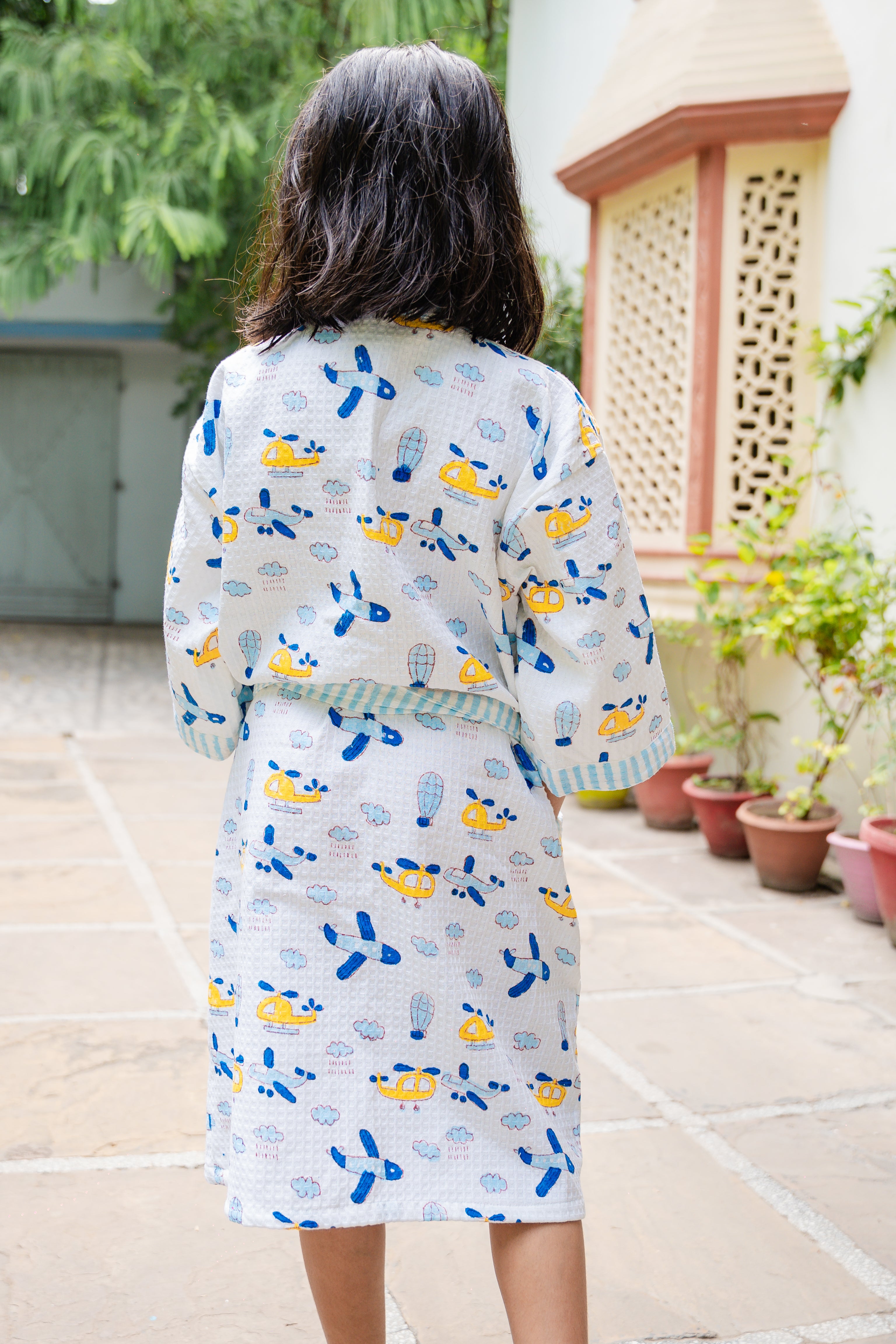 BLOCK PRINTED KIDS BATHROBES