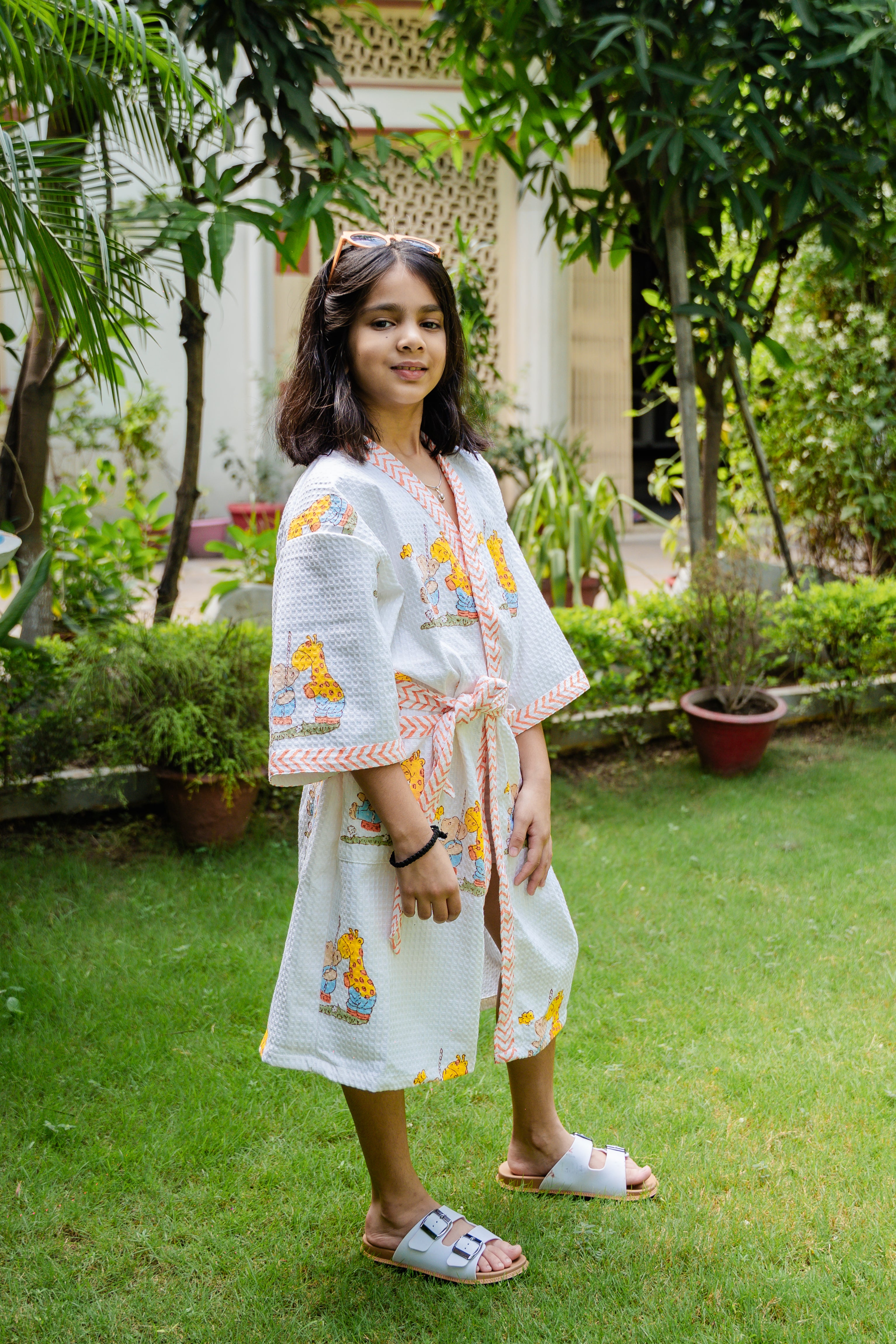 BLOCK PRINTED KIDS BATHROBES