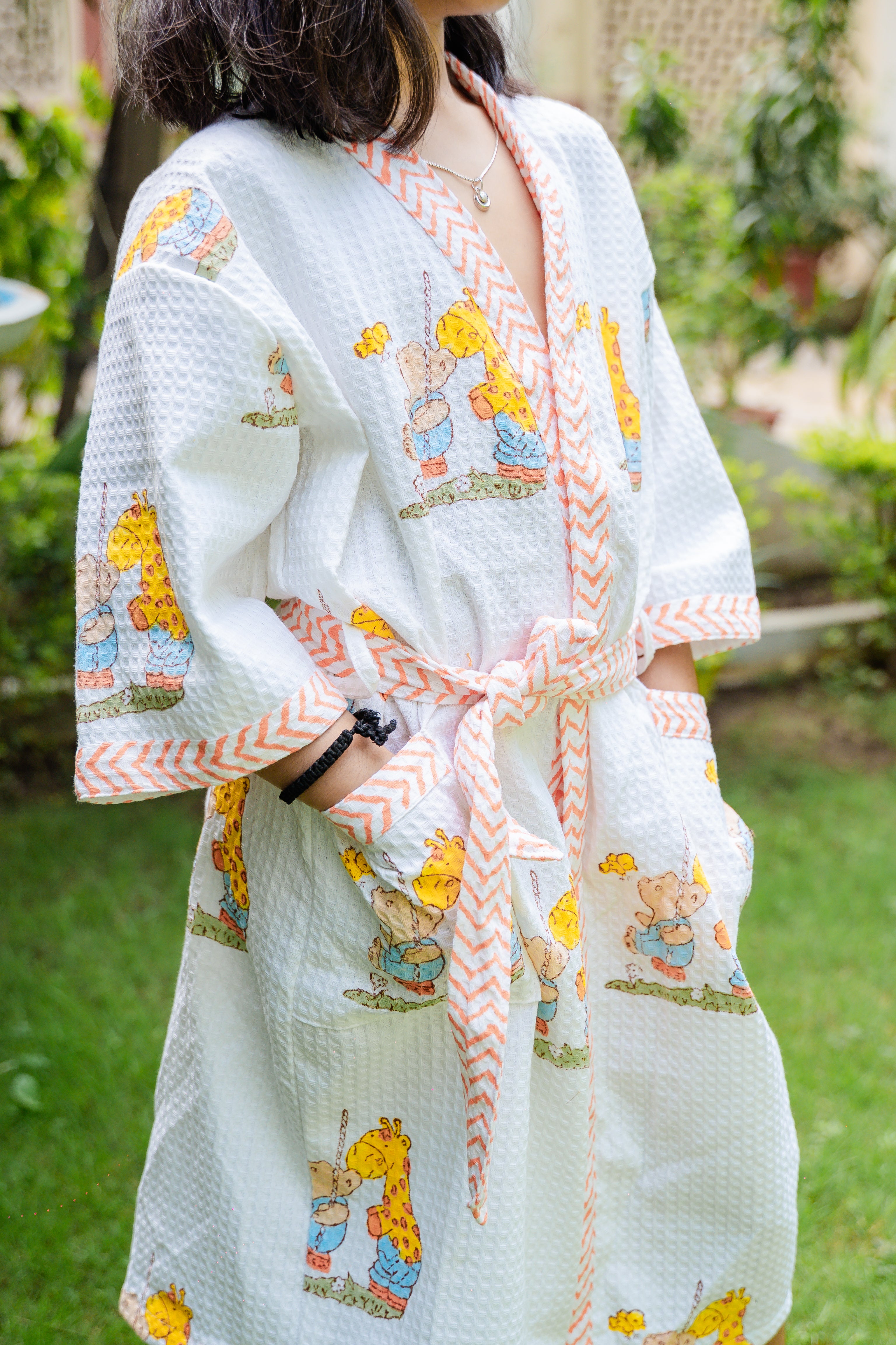 BLOCK PRINTED KIDS BATHROBES