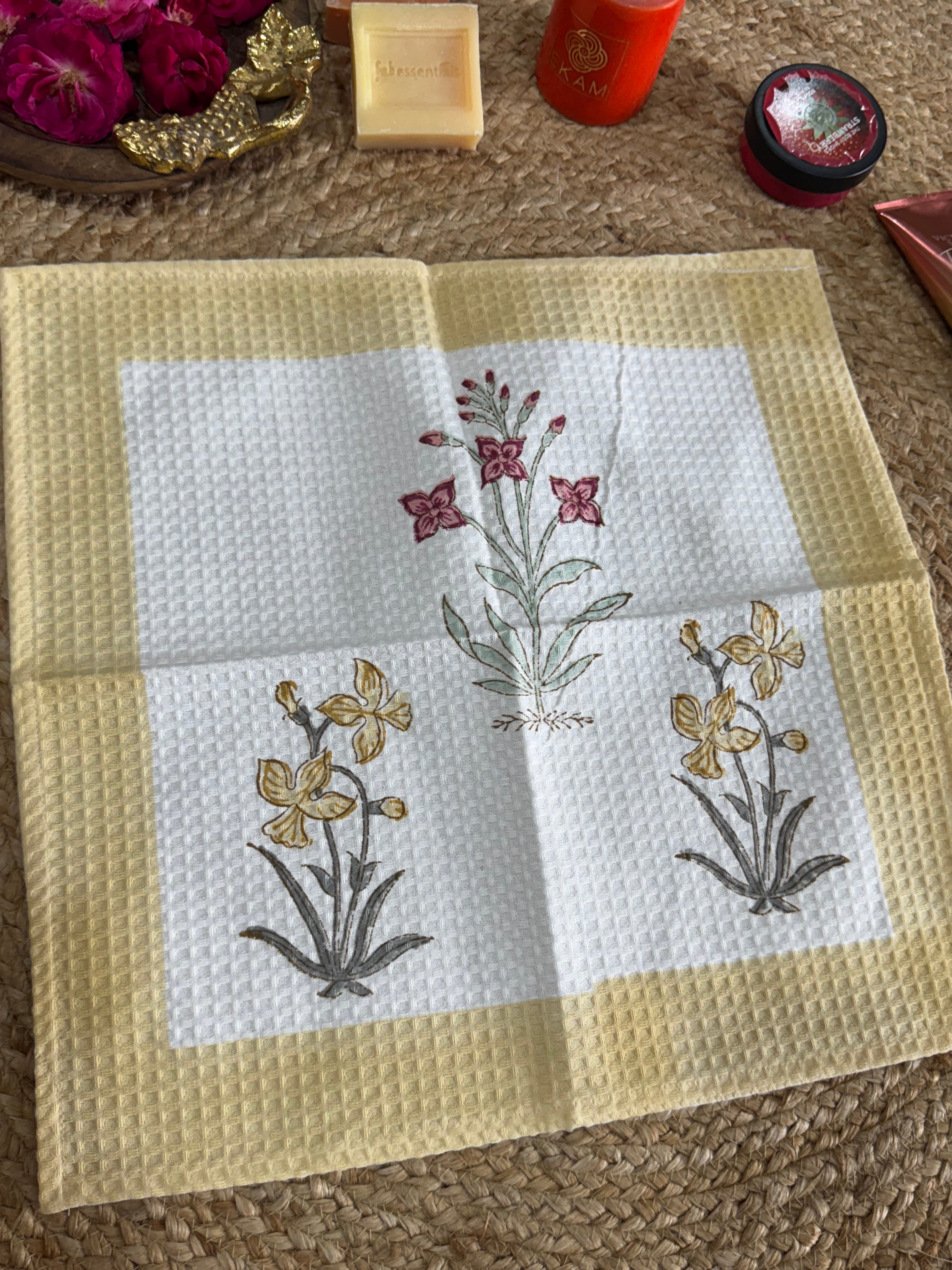 HANDBLOCK PRINTED BODY / HAND TOWEL / NAPKIN