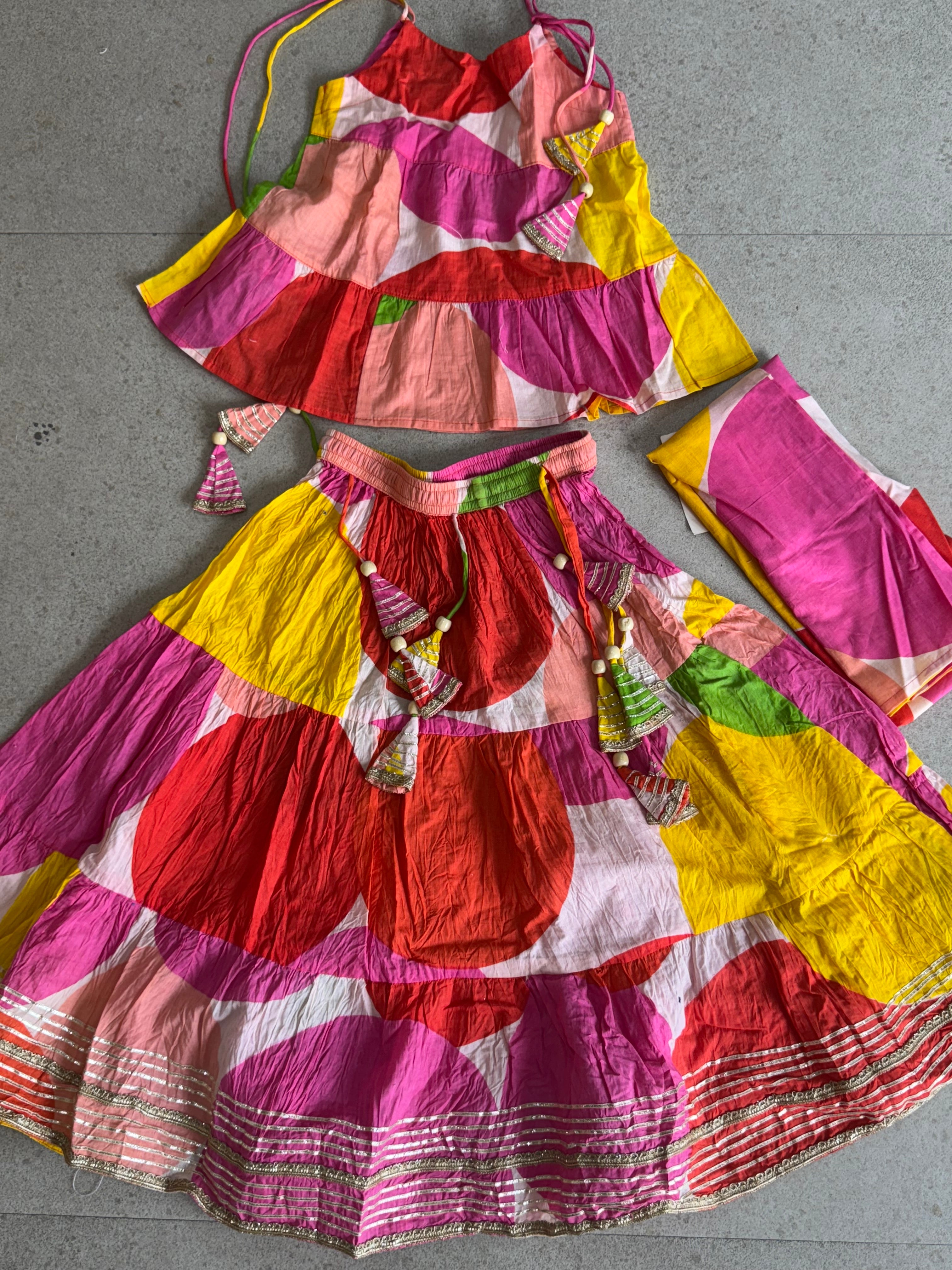 LEHENGA CHOLI DUPATTA SET ( 5 to 11 years)