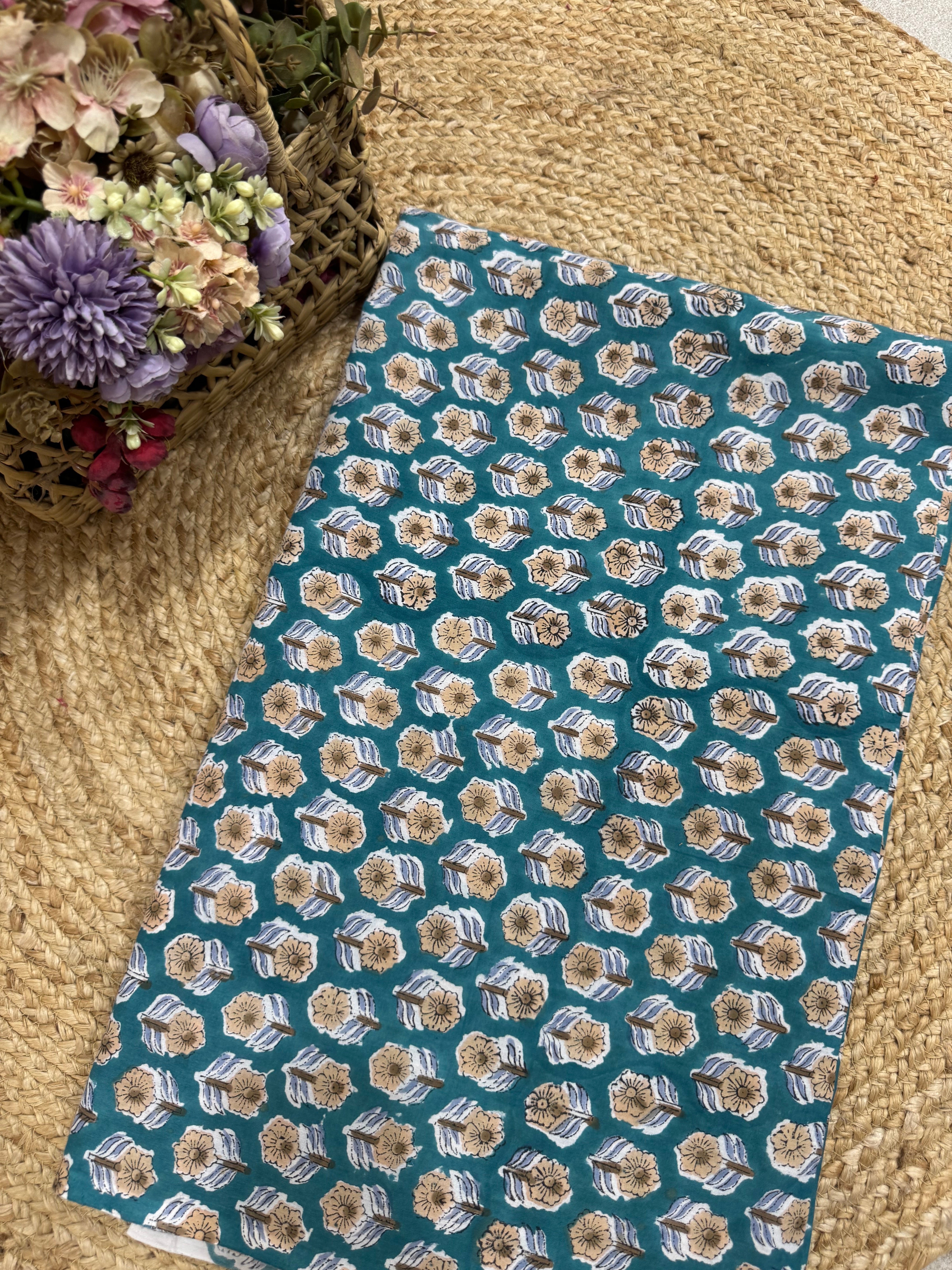 HAND BLOCK PRINTED COTTON FABRIC