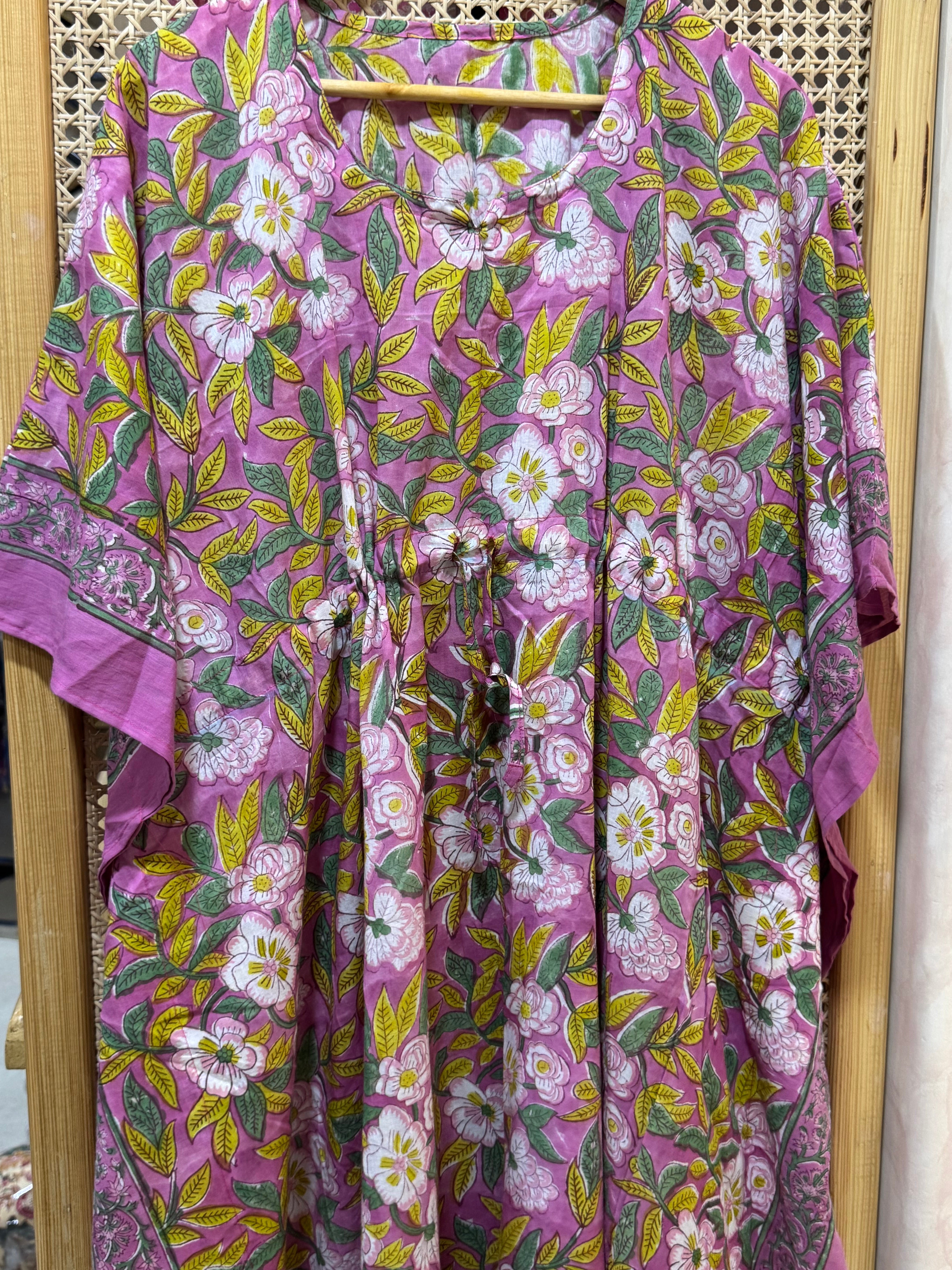 HANDBLOCK PRINTED LONG KAFTAN