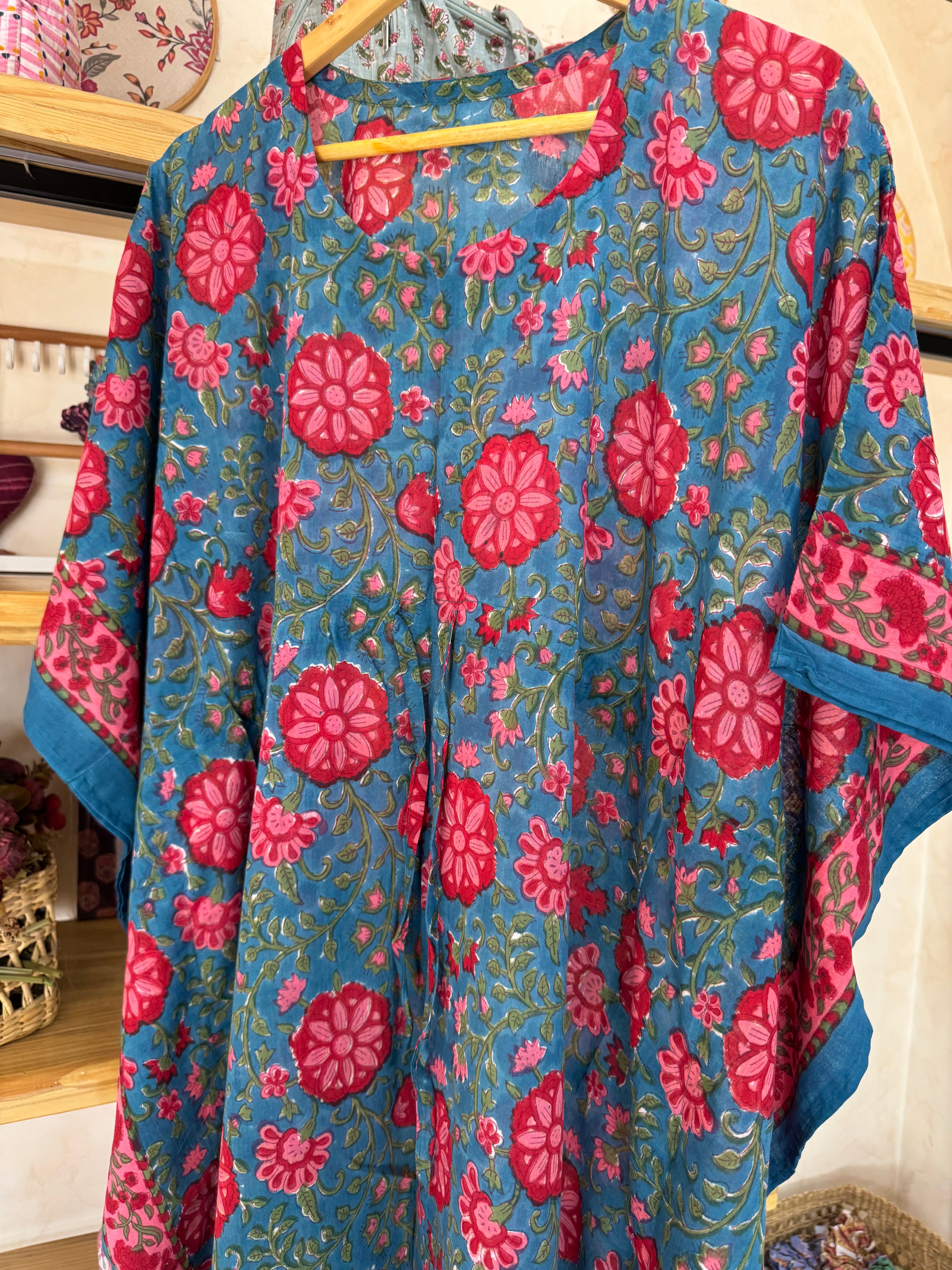 HANDBLOCK PRINTED LONG KAFTAN
