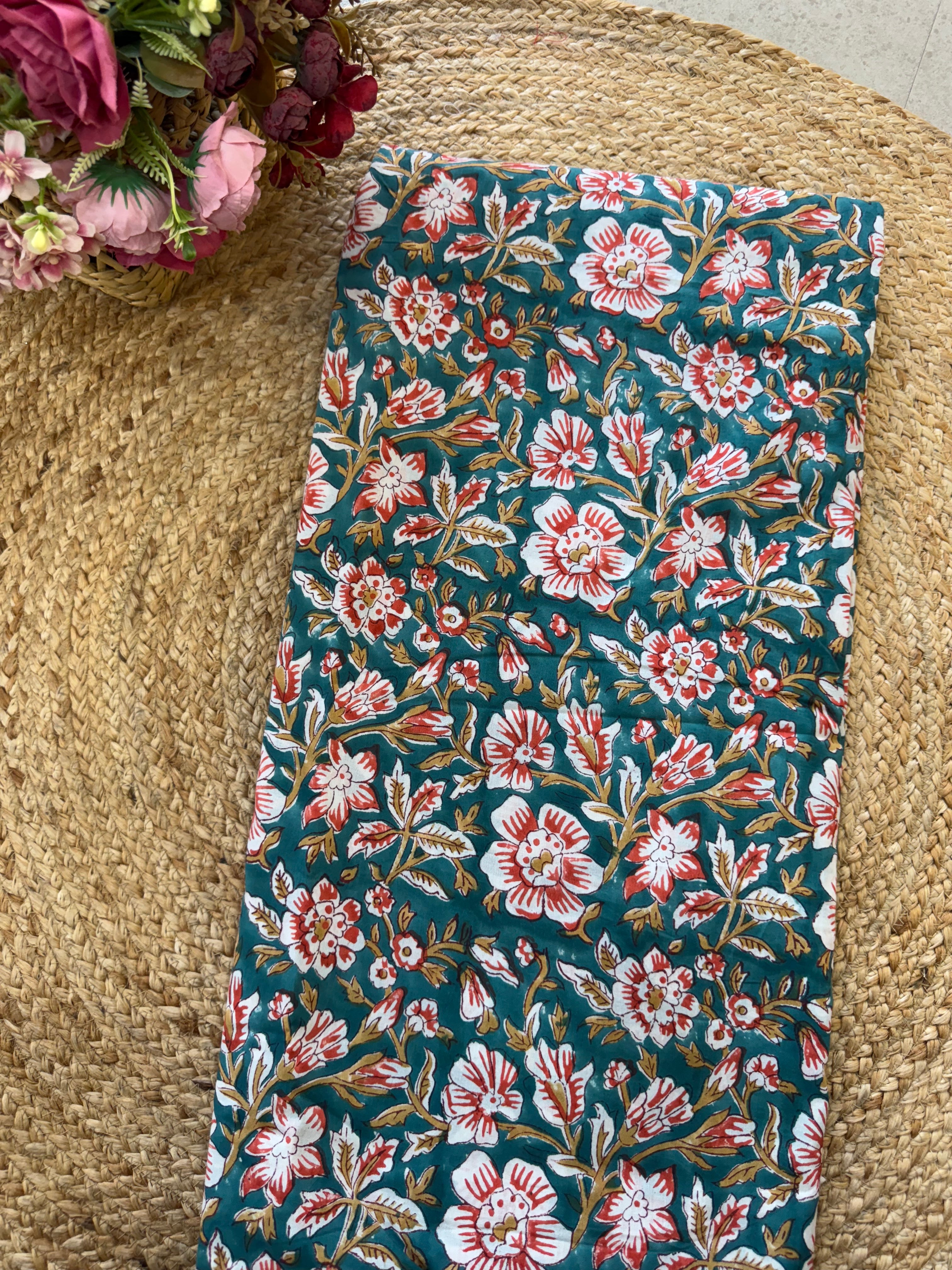 HAND BLOCK PRINTED COTTON FABRIC