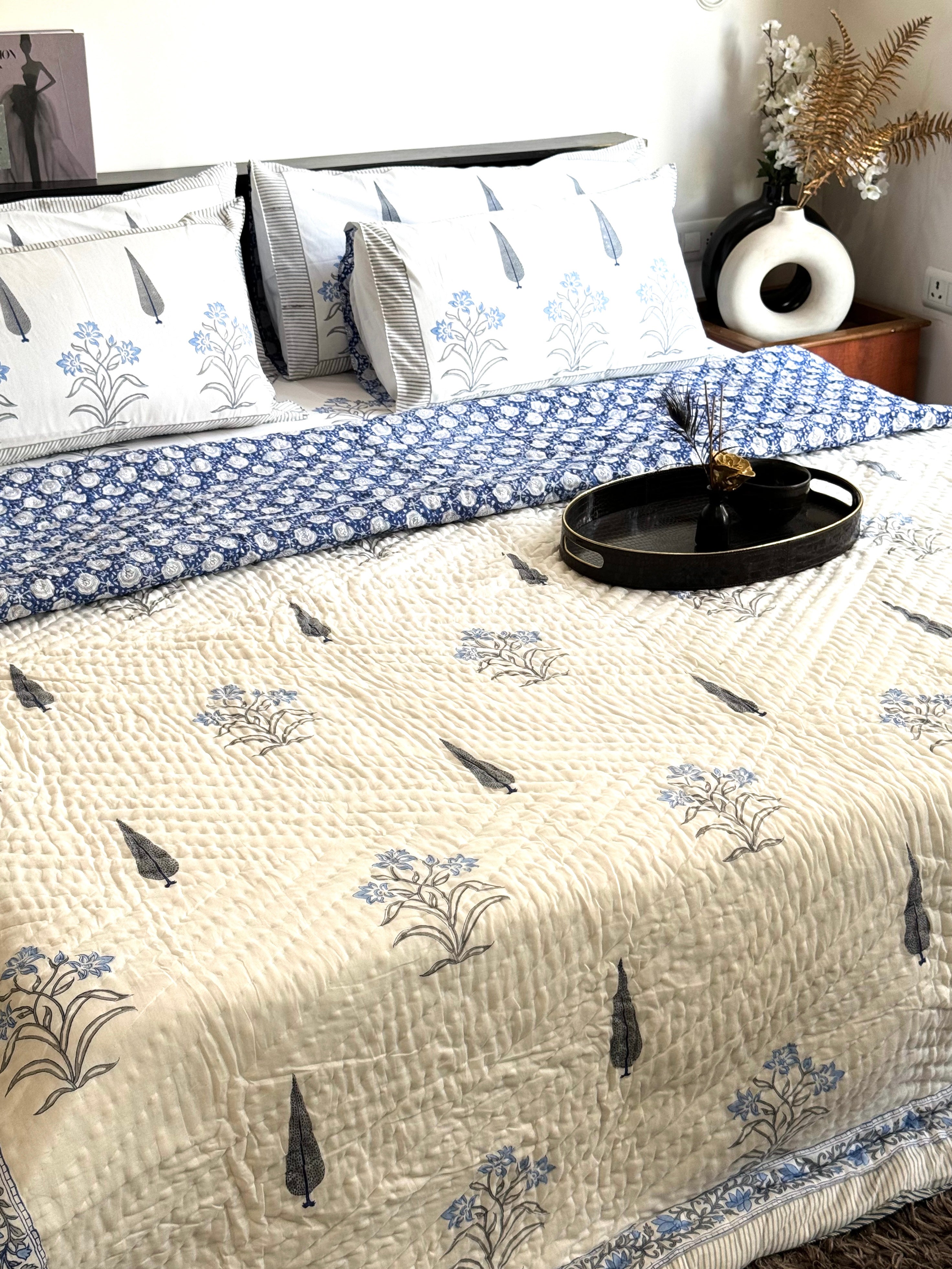 UDHAY HANDBLOCK PRINTED BEDDING SET