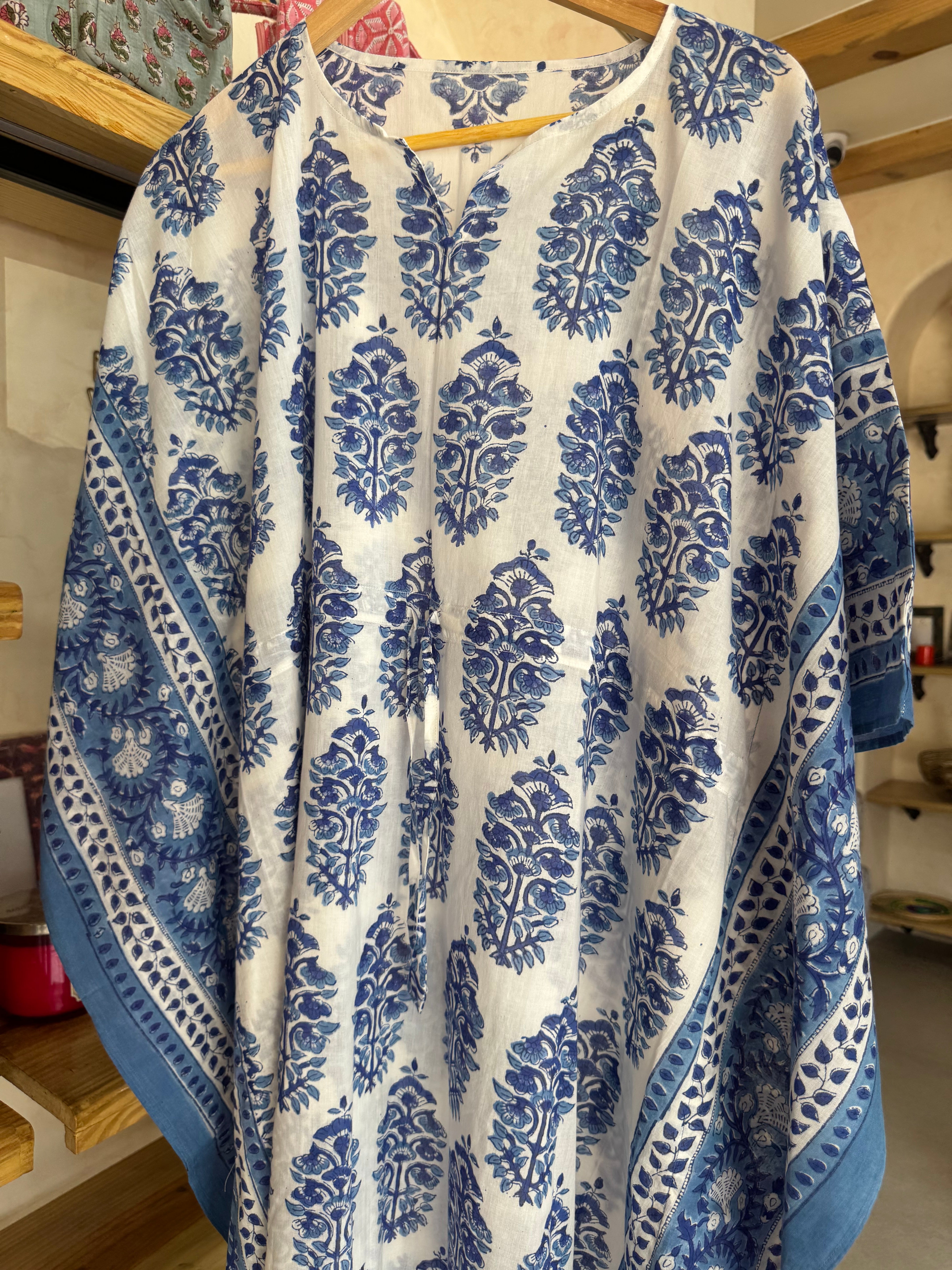 HANDBLOCK PRINTED LONG KAFTAN