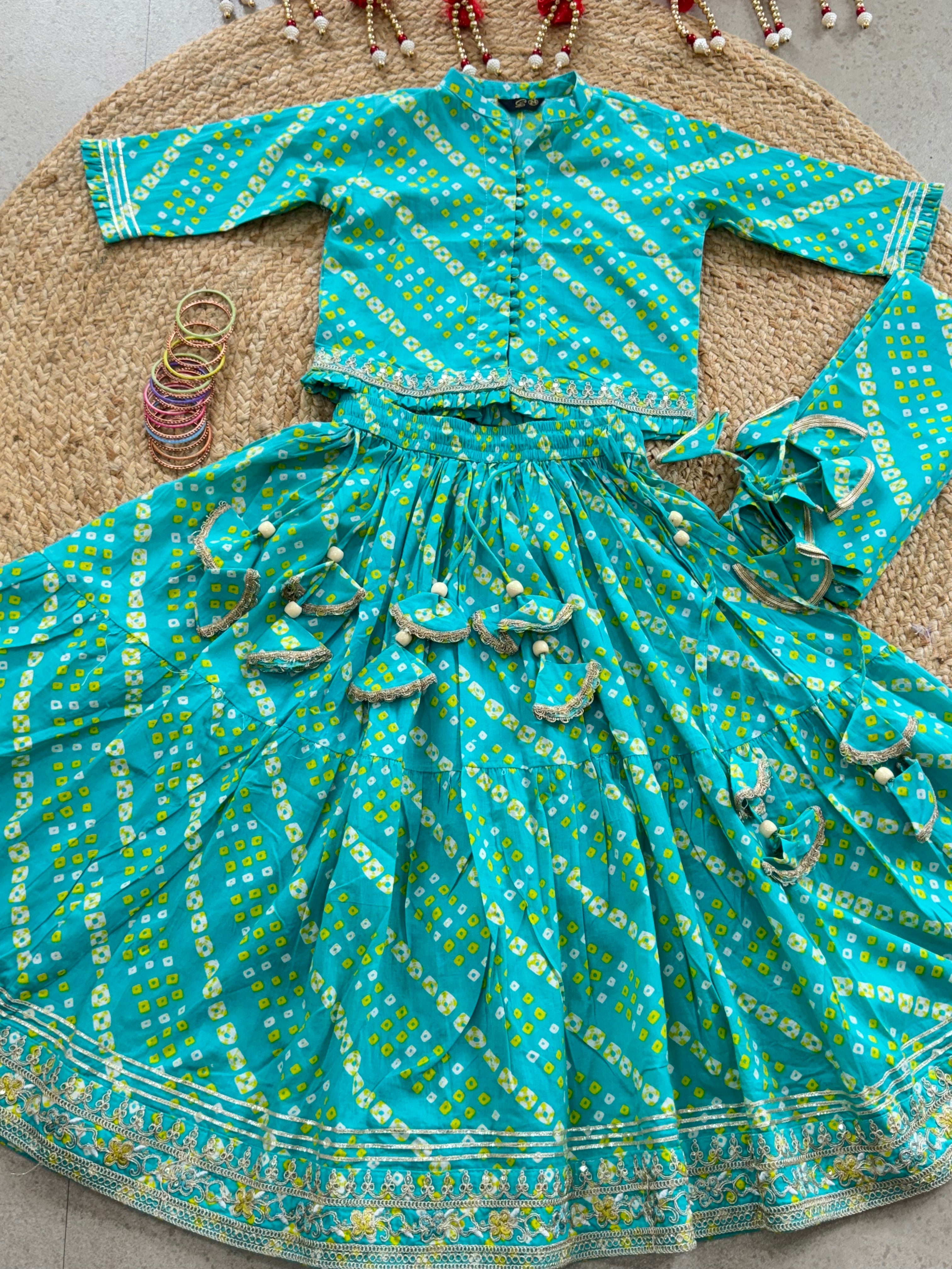 LEHENGA CHOLI DUPATTA SET ( 5 to 11 years)