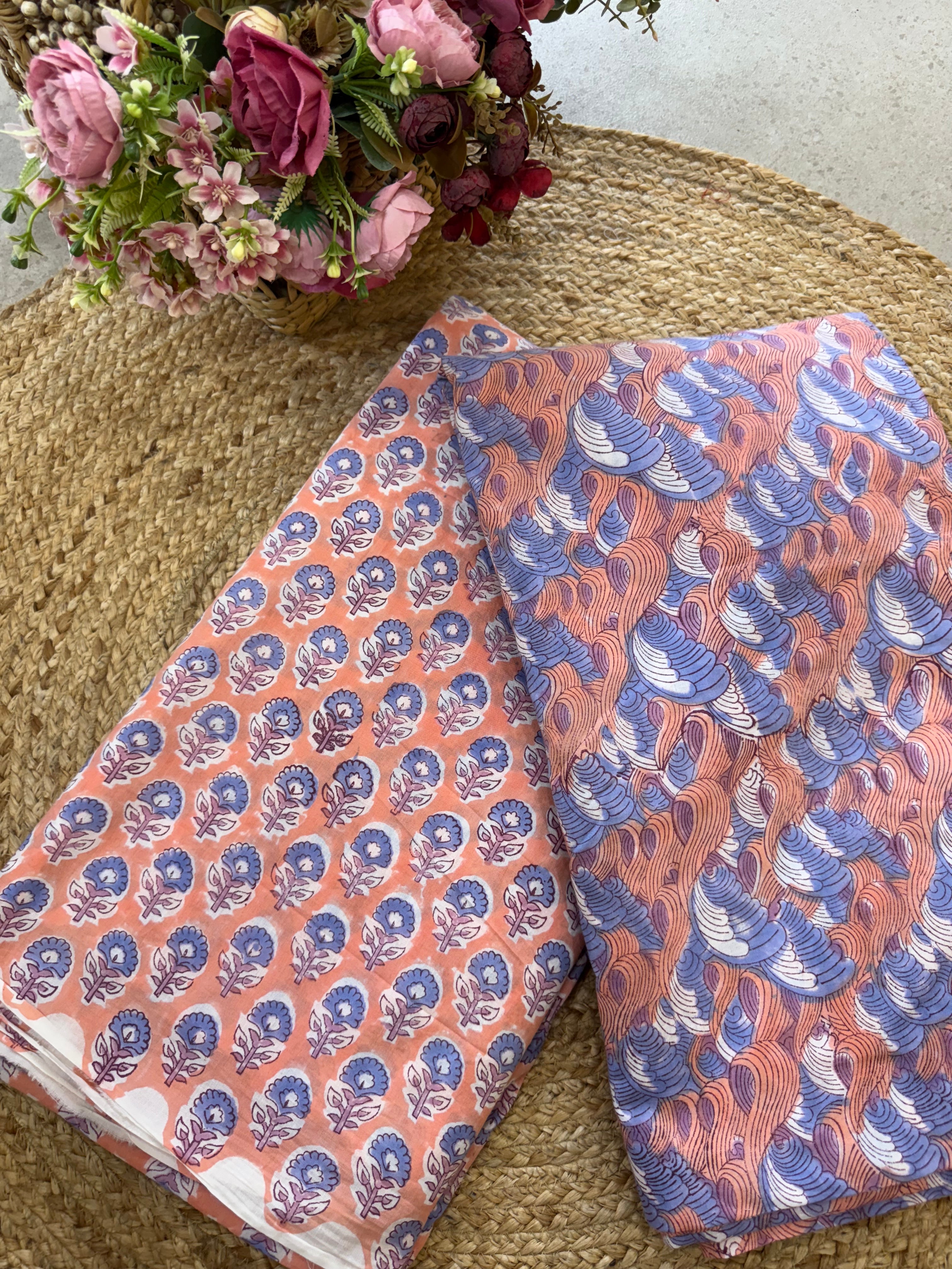 HAND BLOCK PRINTED COTTON FABRIC