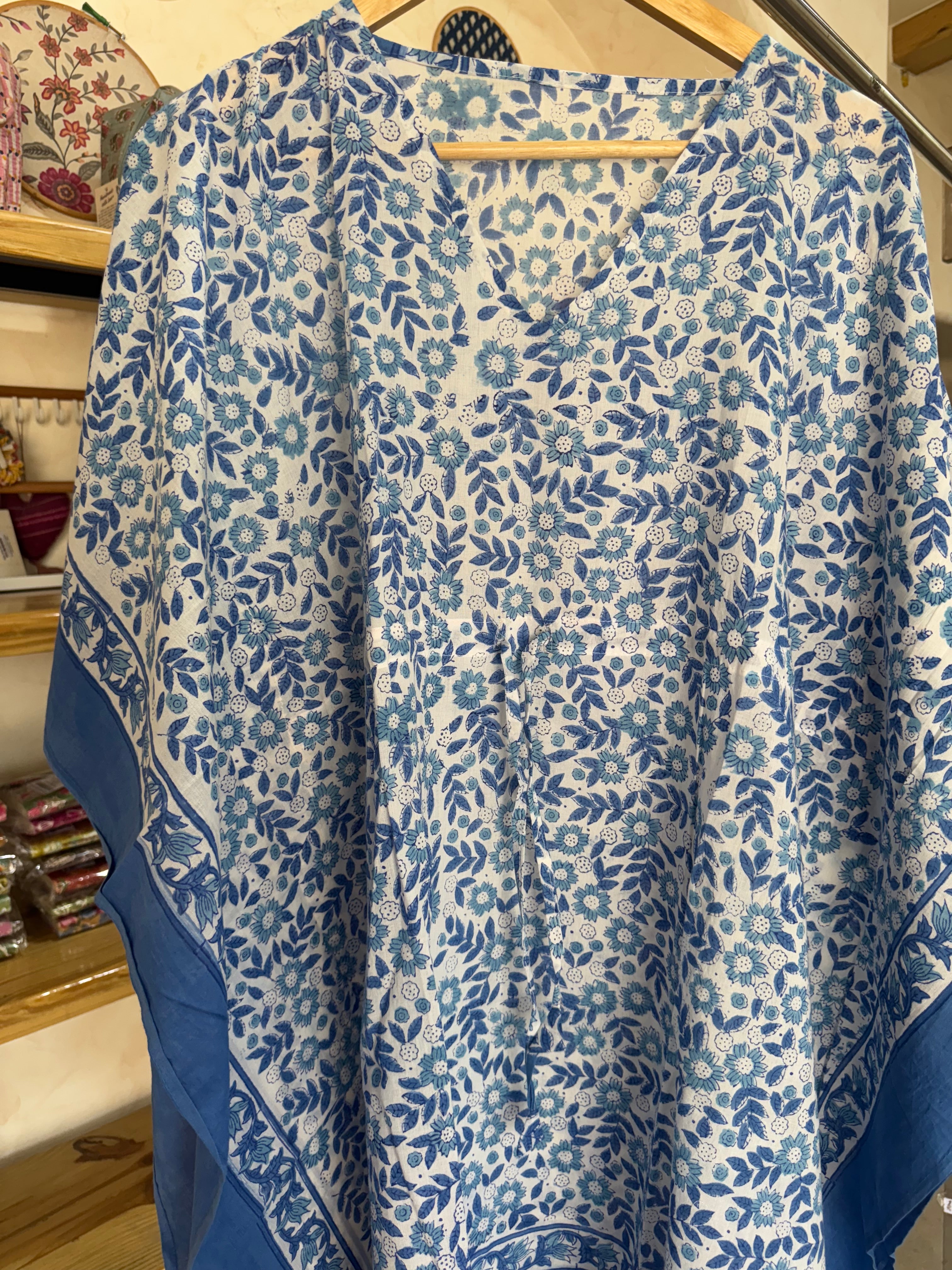 HANDBLOCK PRINTED SHORT KAFTAN