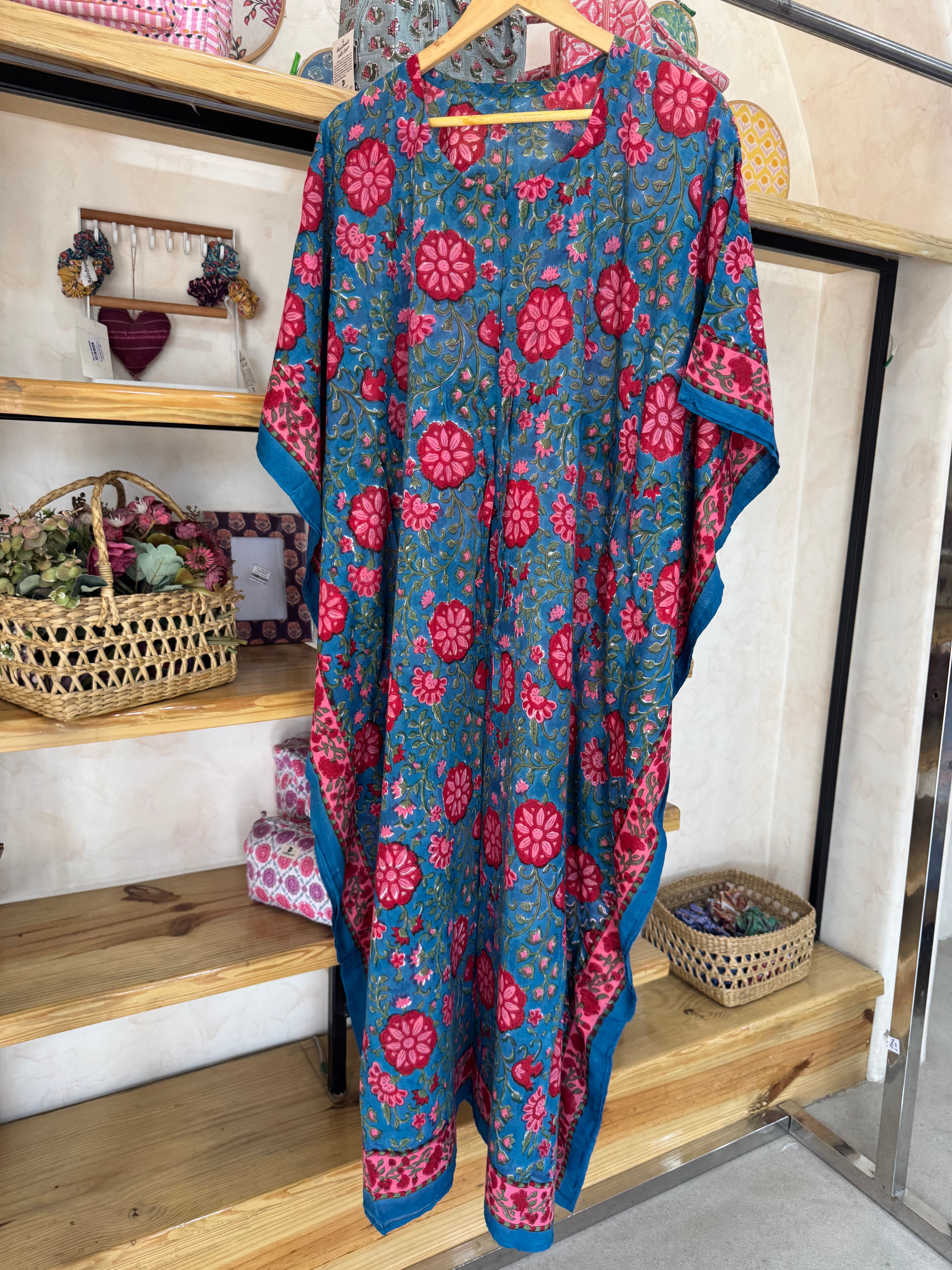 HANDBLOCK PRINTED LONG KAFTAN