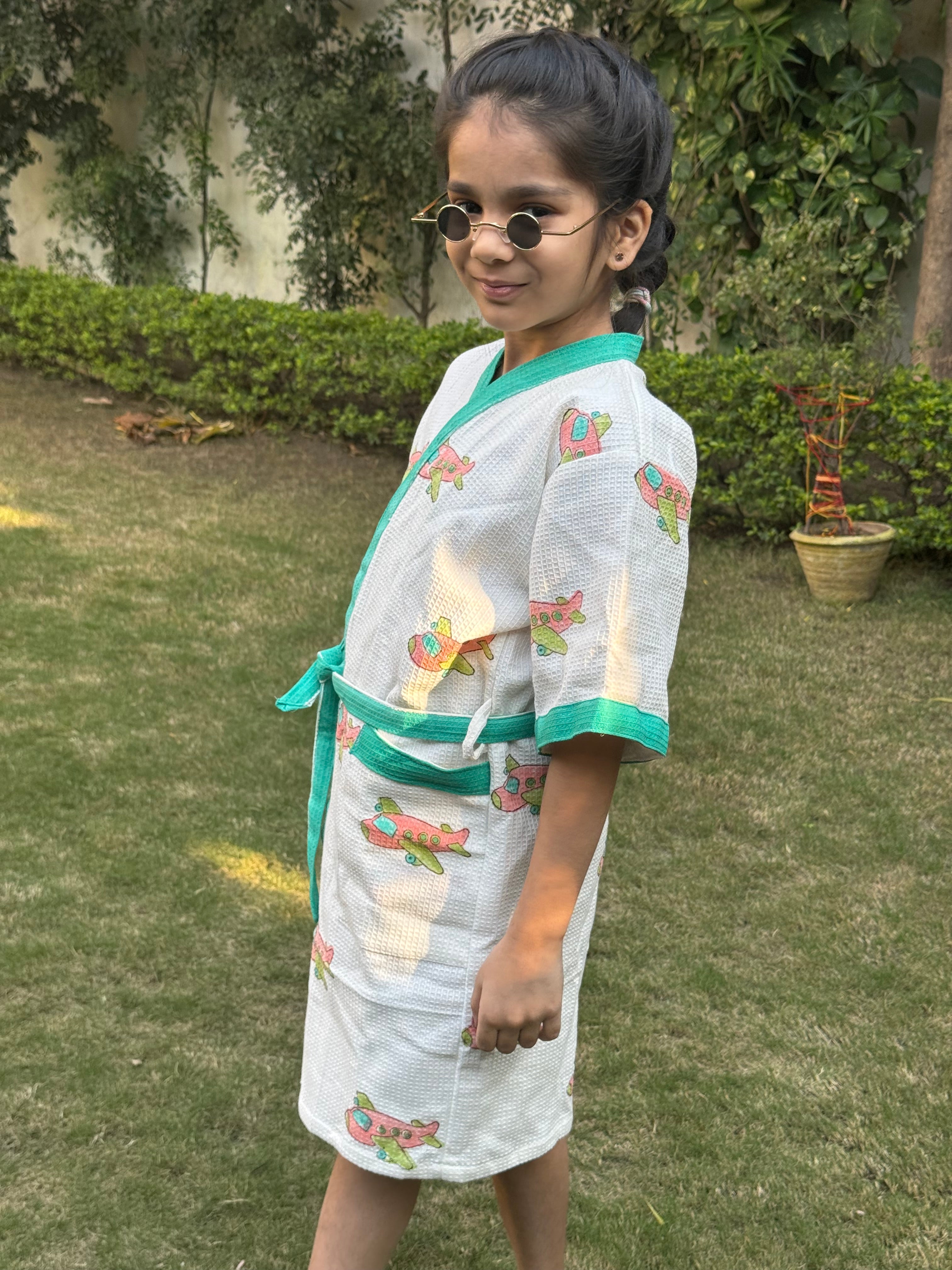 BLOCK PRINTED KIDS BATHROBES