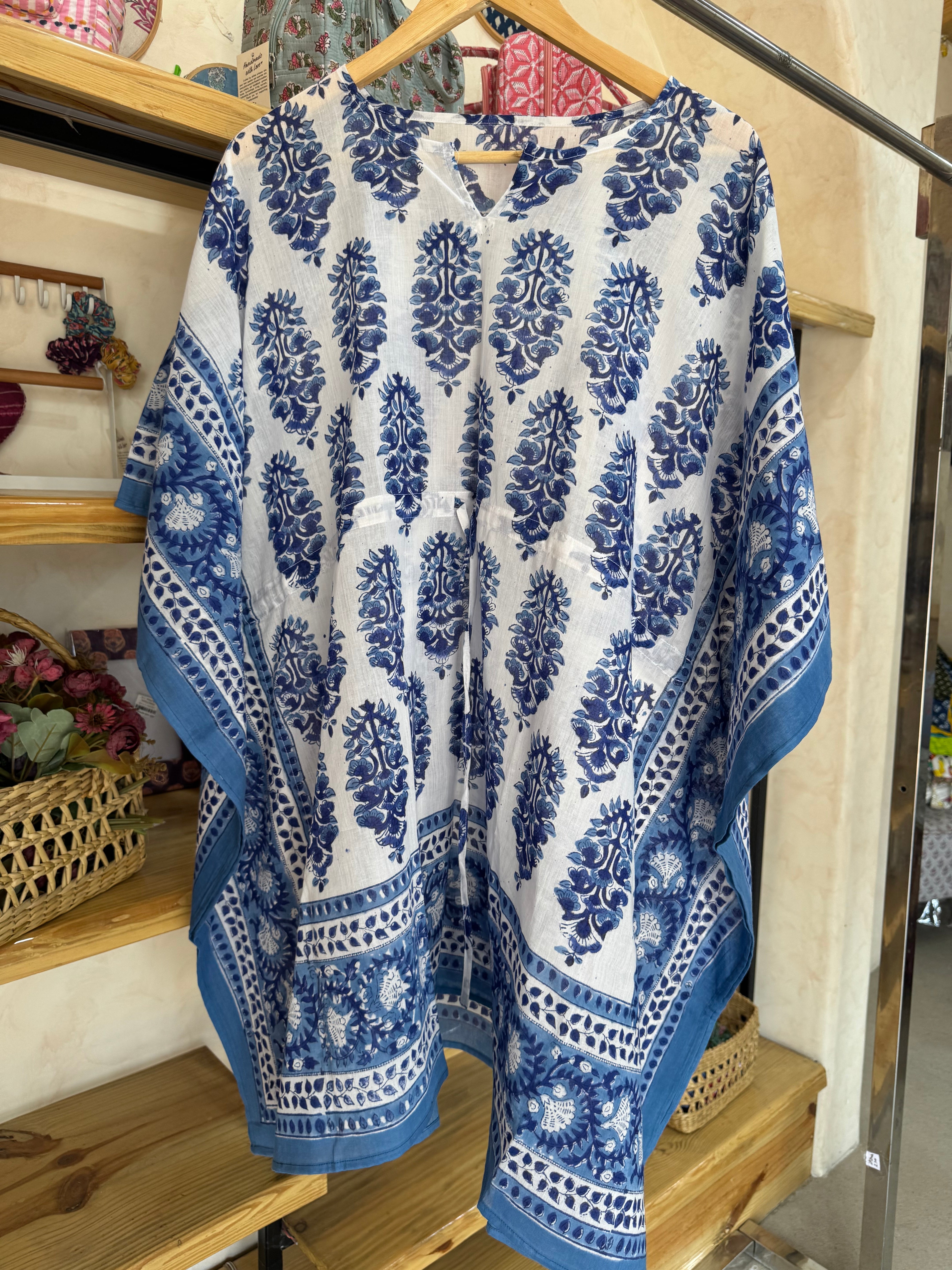 HANDBLOCK PRINTED SHORT KAFTAN