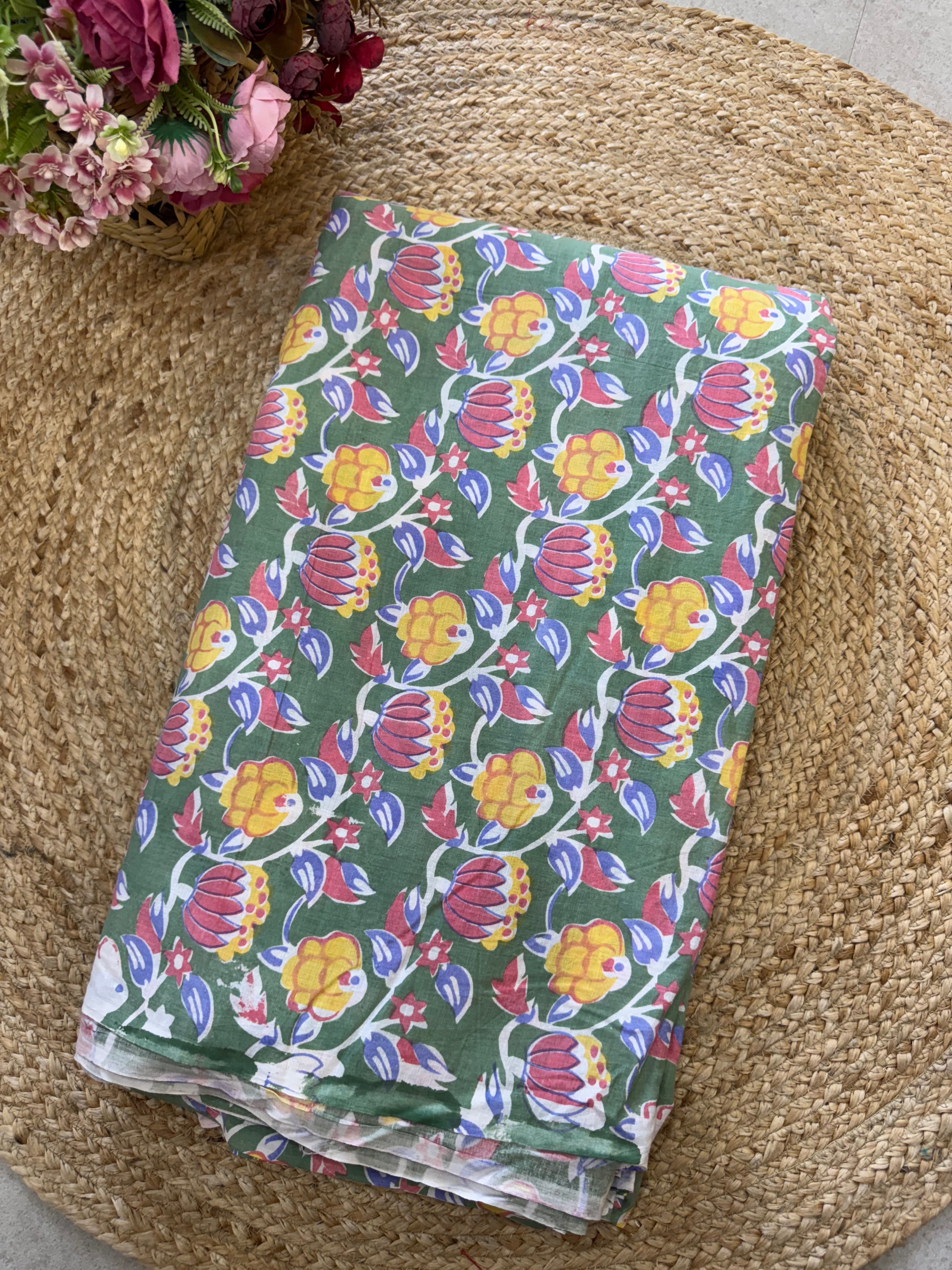 HAND BLOCK PRINTED COTTON FABRIC