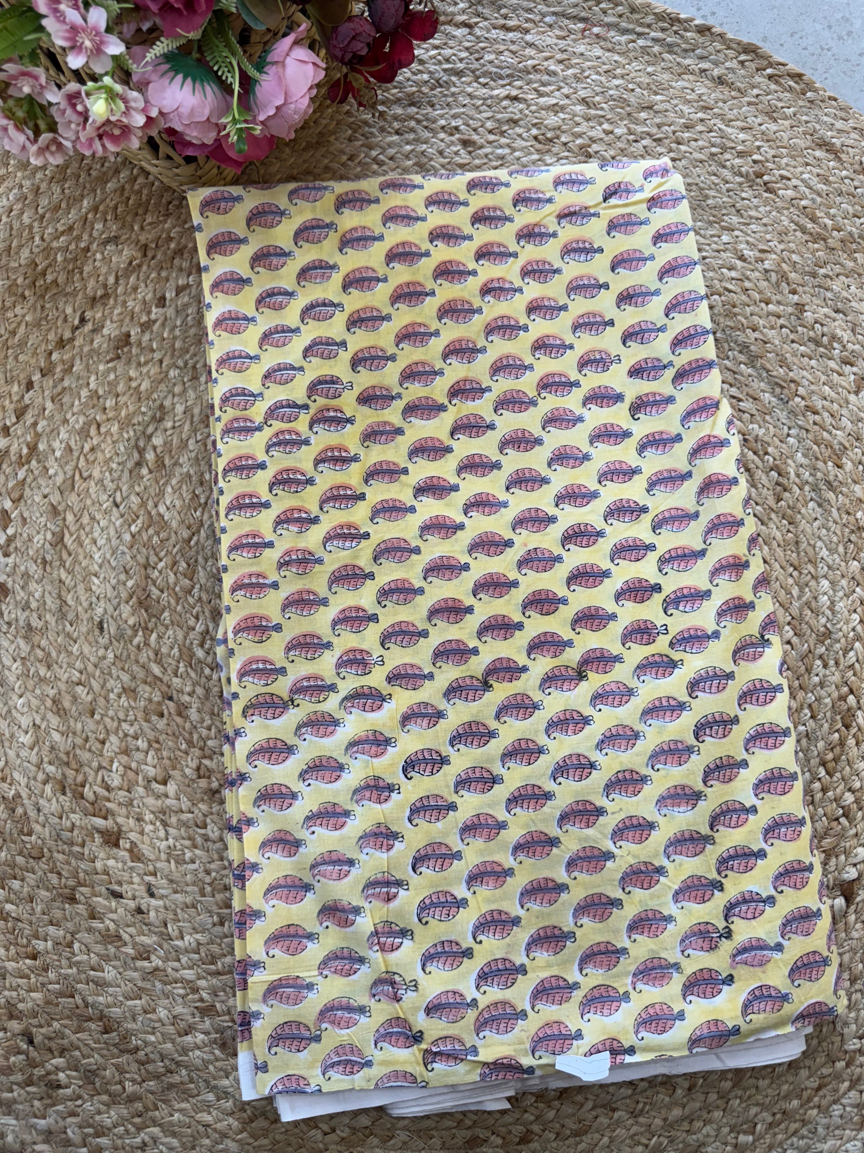HAND BLOCK PRINTED COTTON FABRIC