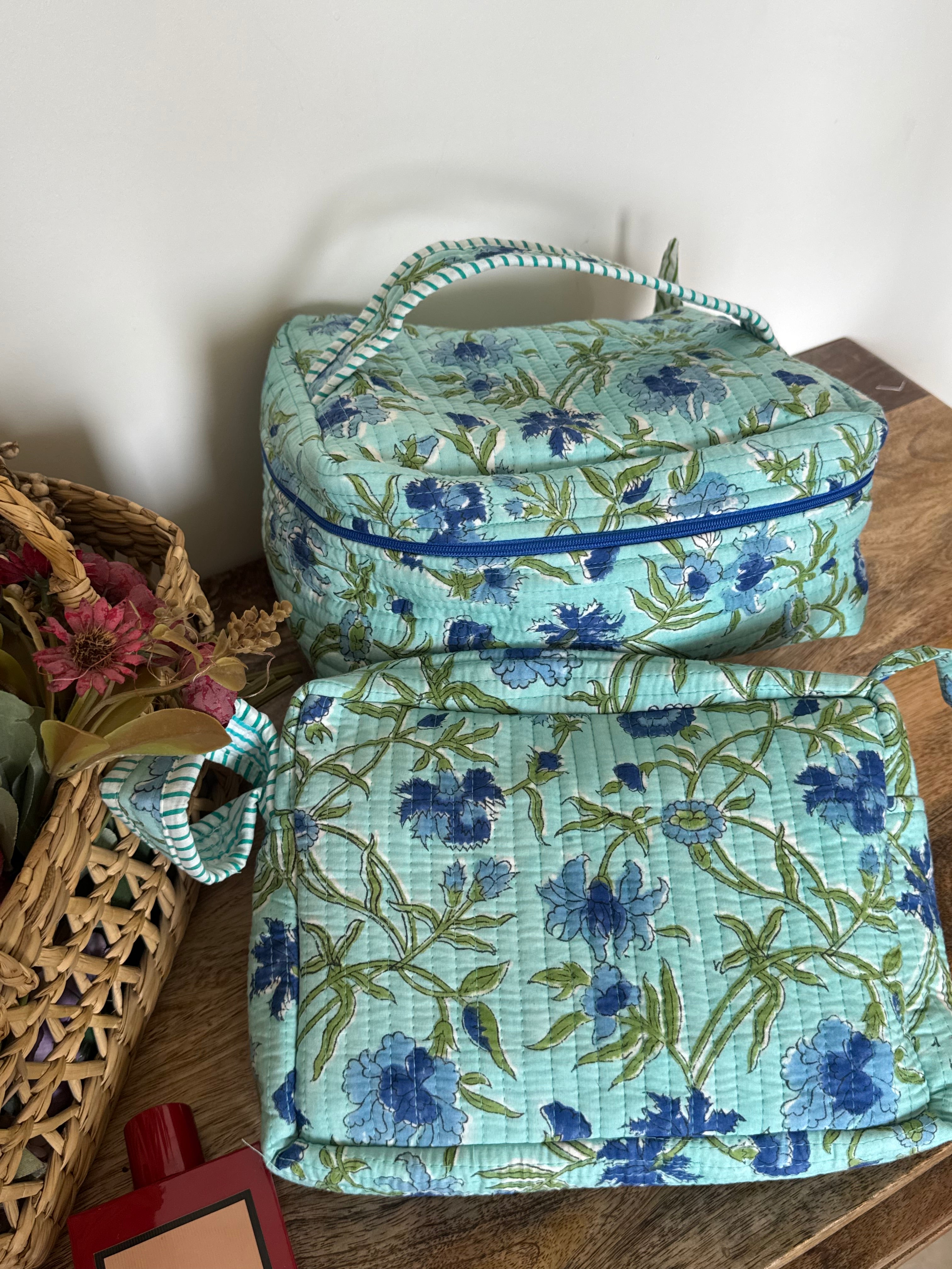 VANITY BAG & TRAVEL POUCH COMBO SET