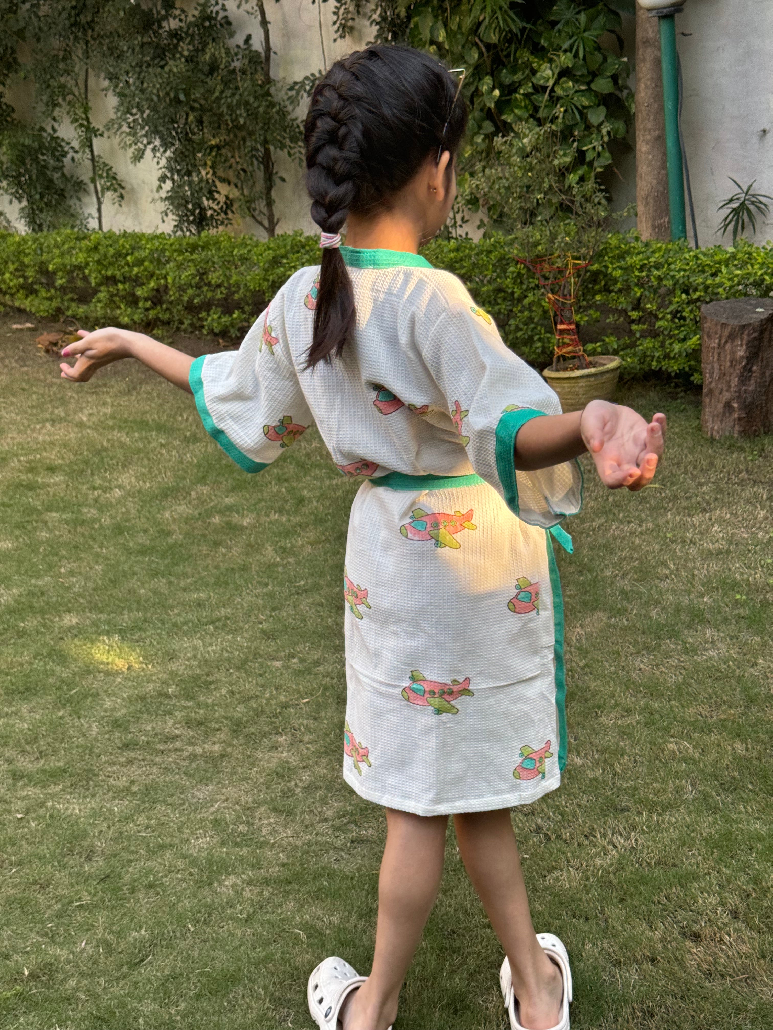 BLOCK PRINTED KIDS BATHROBES