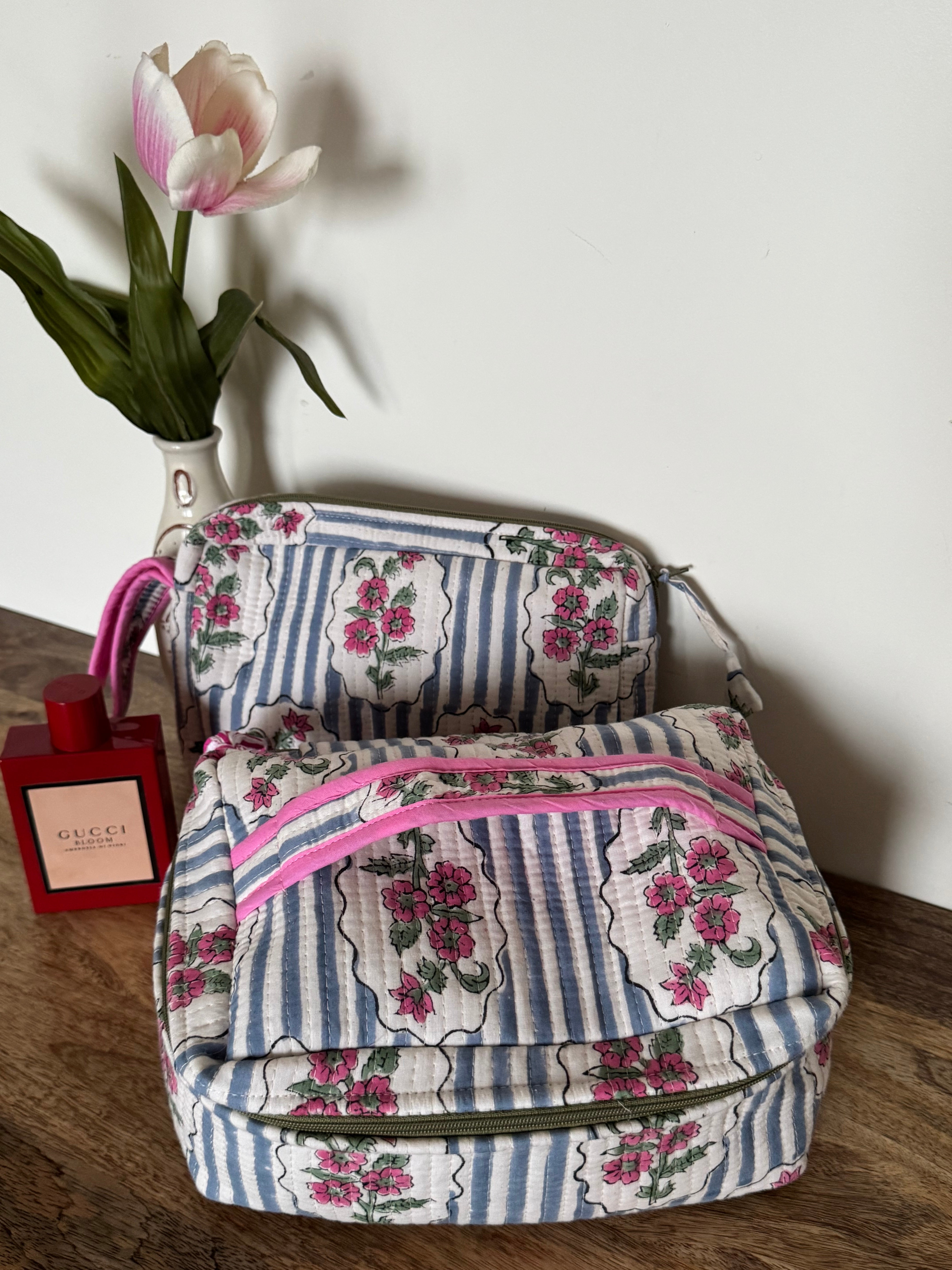 VANITY BAG & TRAVEL POUCH COMBO SET