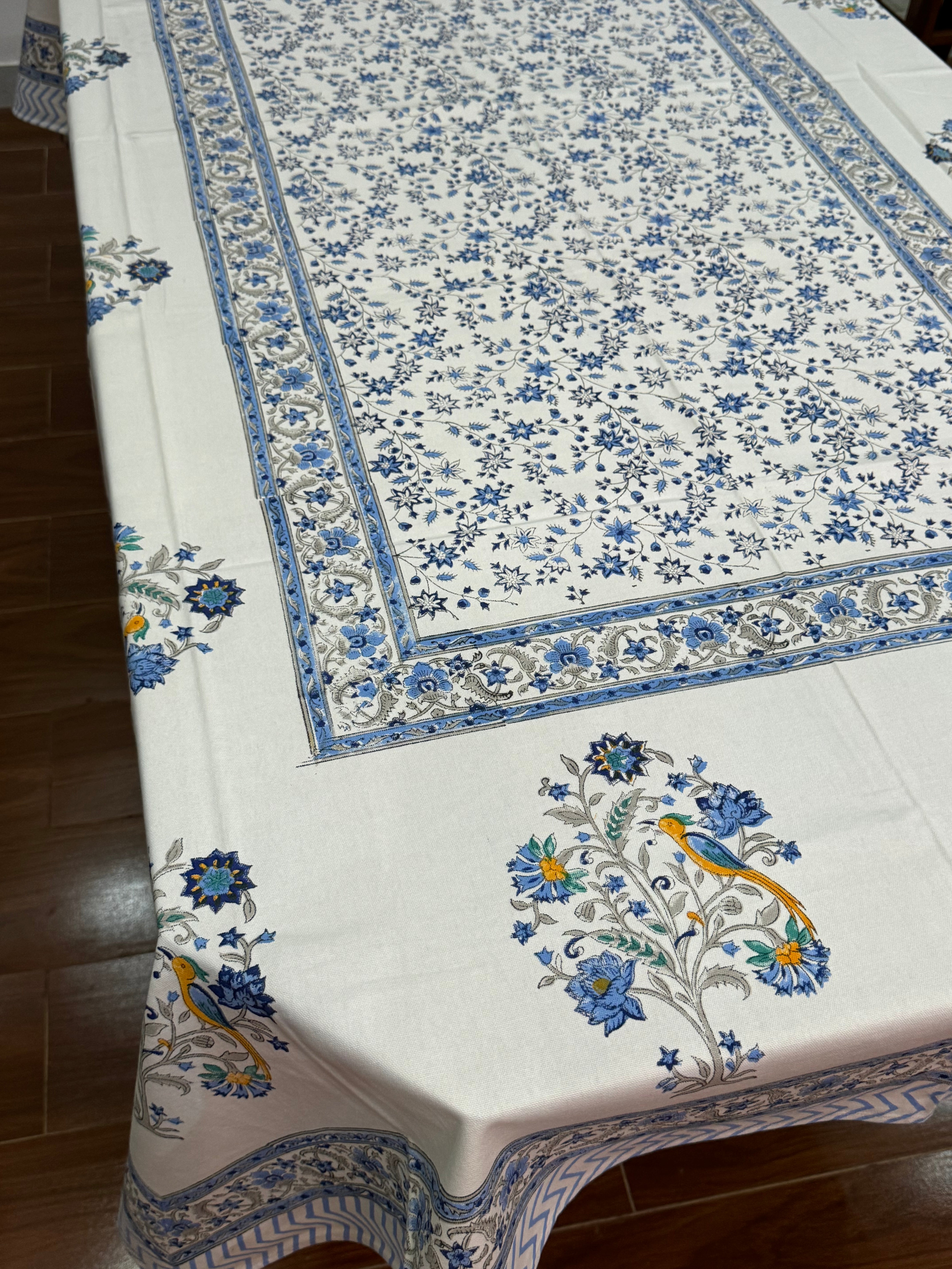 HANDBLOCK PRINTED SEATER TABLECLOTH