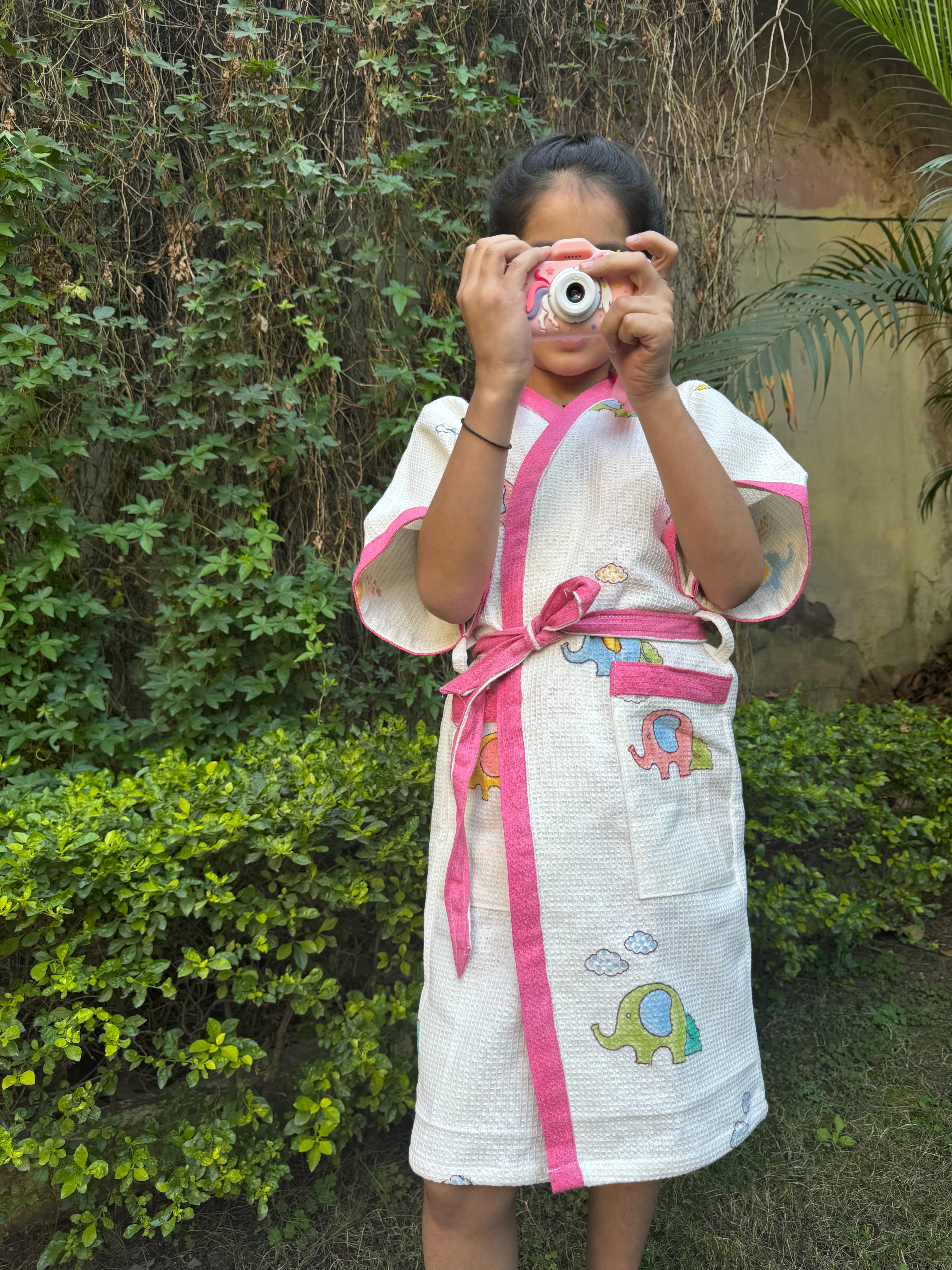 BLOCK PRINTED KIDS BATHROBES