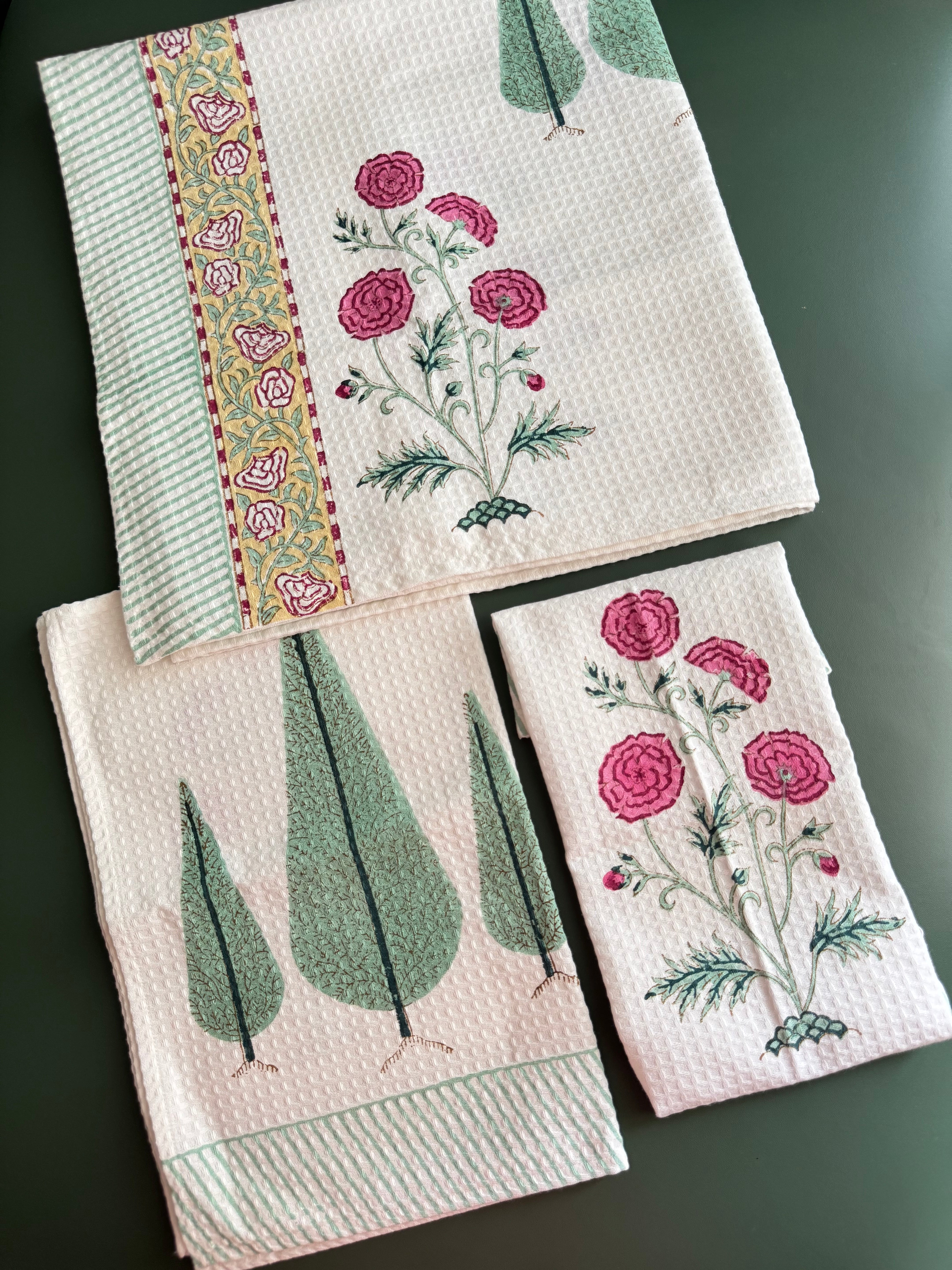 HANDBLOCK PRINTED BODY / HAND TOWEL / NAPKIN