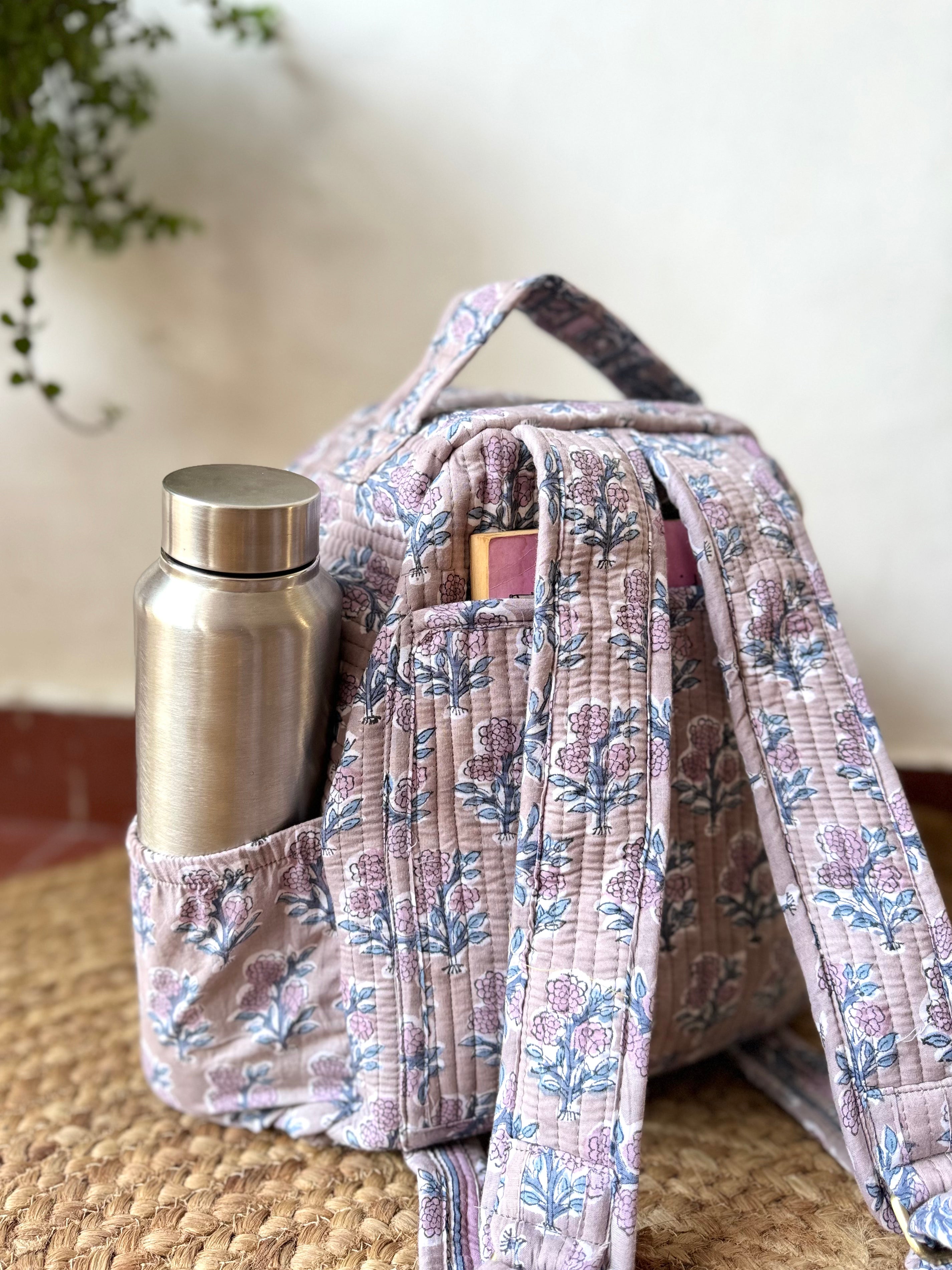 HAND BLOCK PRINTER BACKPACK