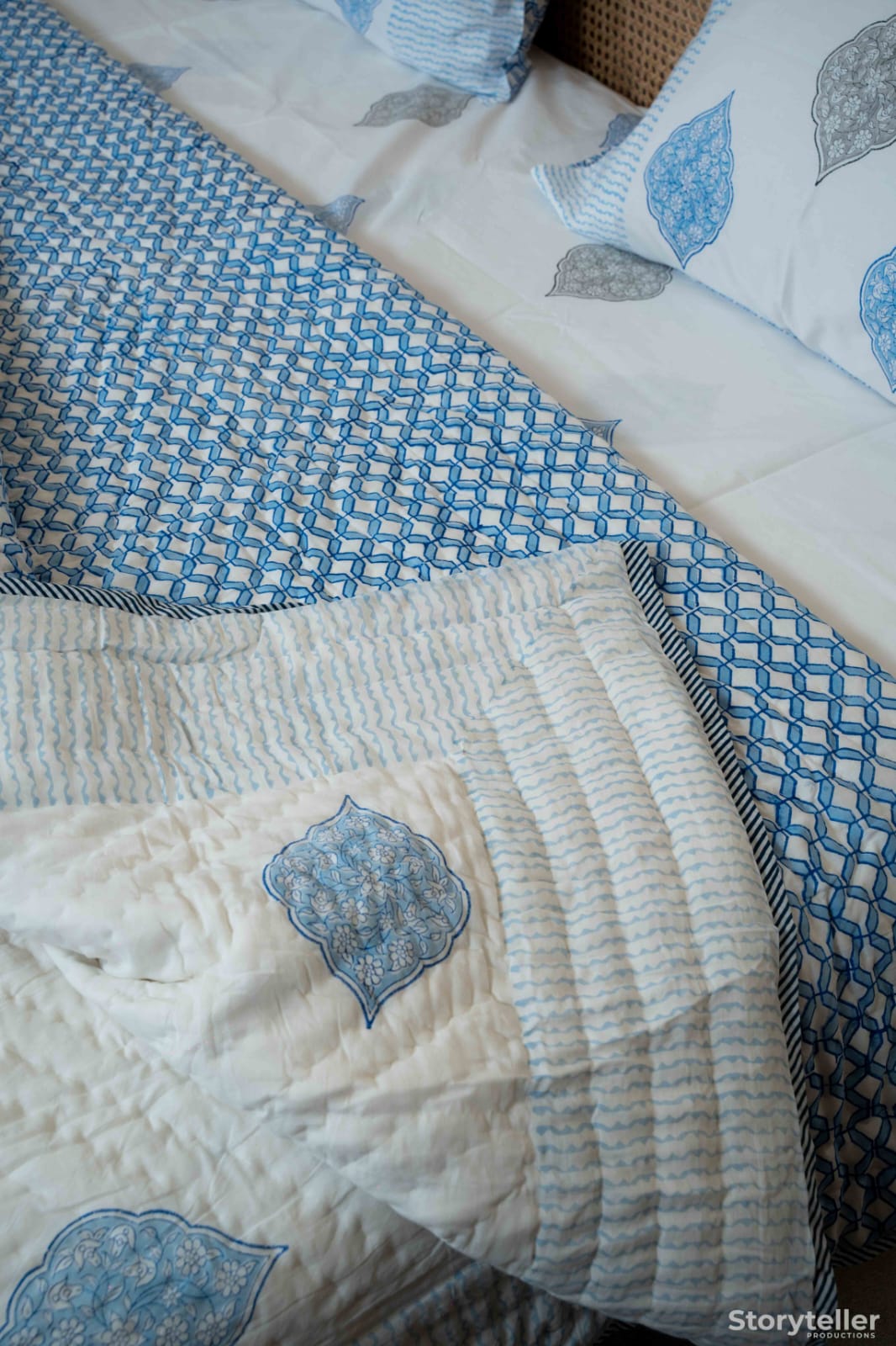 BIANCA HANDBLOCK PRINTED BEDDING