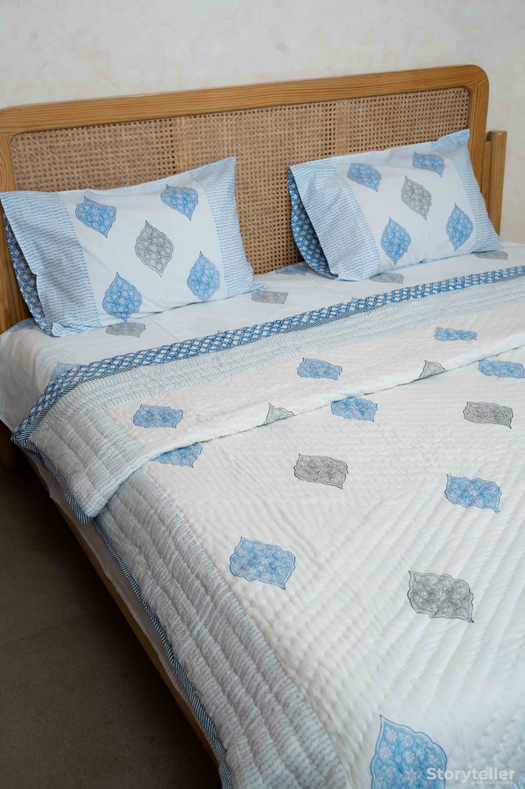BIANCA HANDBLOCK PRINTED BEDDING