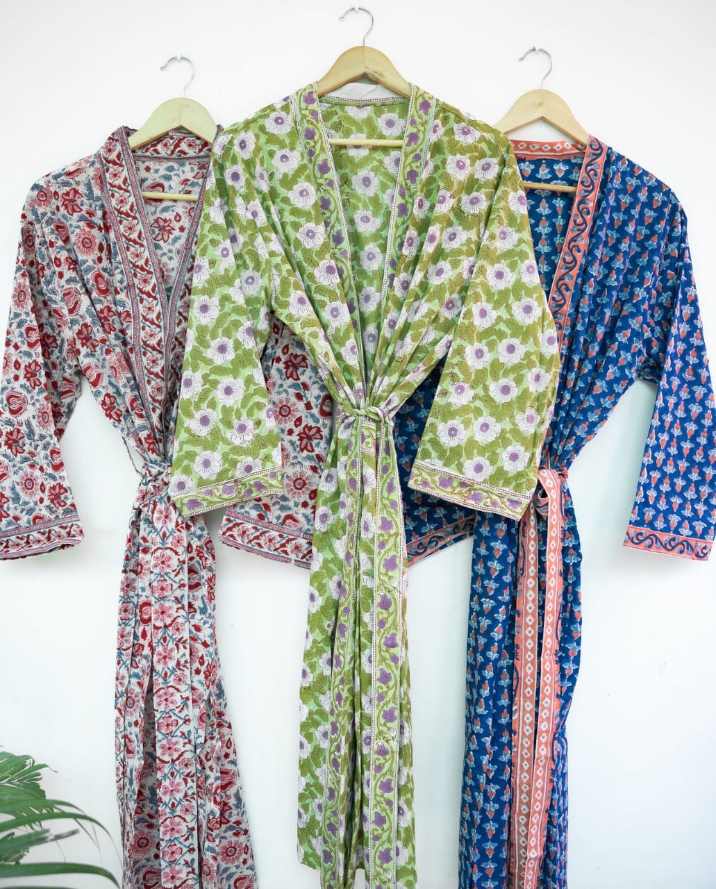 HAND BLOCK PRINTED COTTON KIMONOS